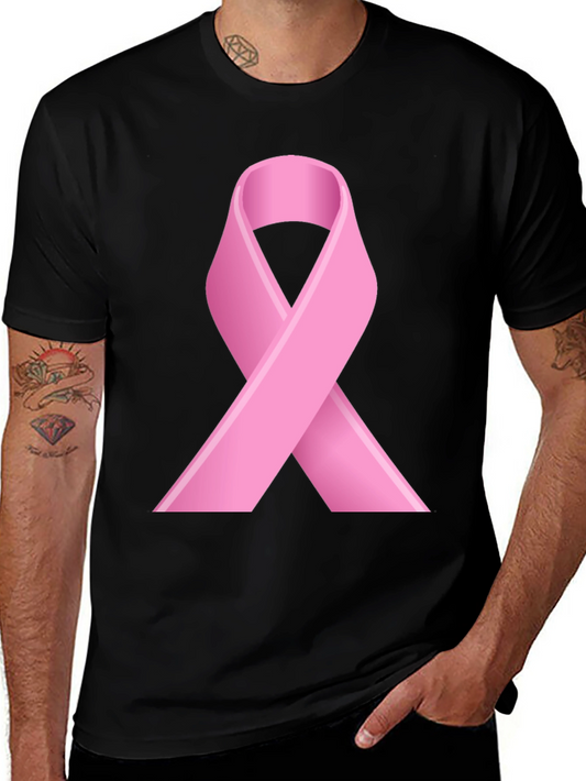 Pink Ribbon Awareness T-Shirt - Black