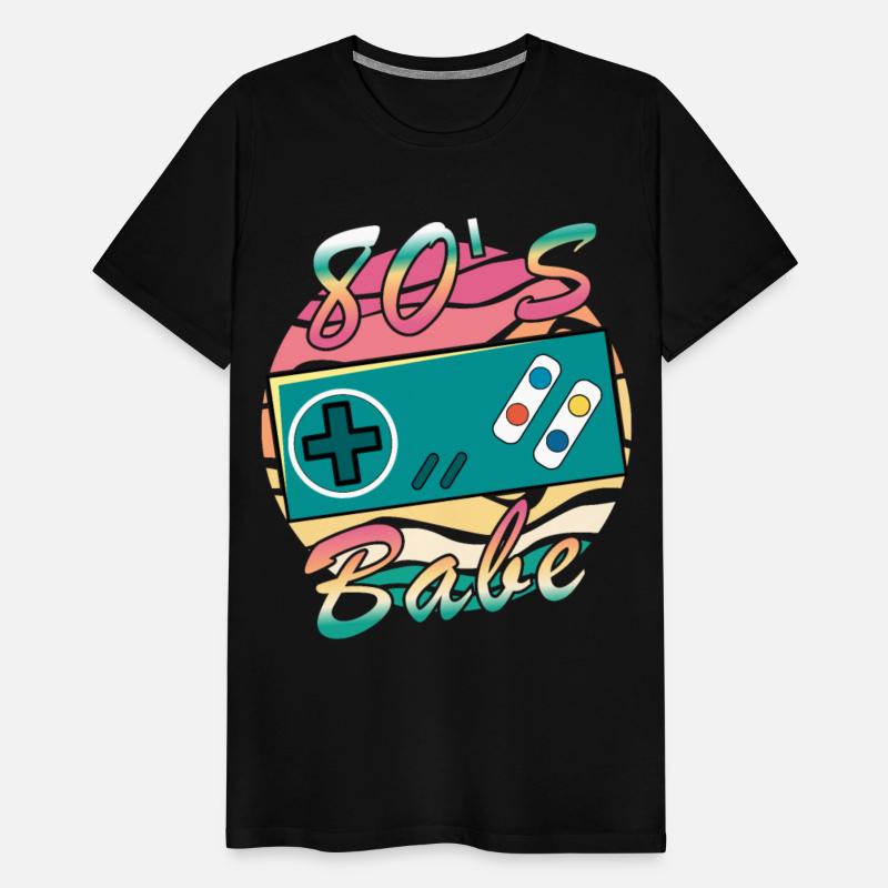 Gamer Girl Babe Retro 80s 1980