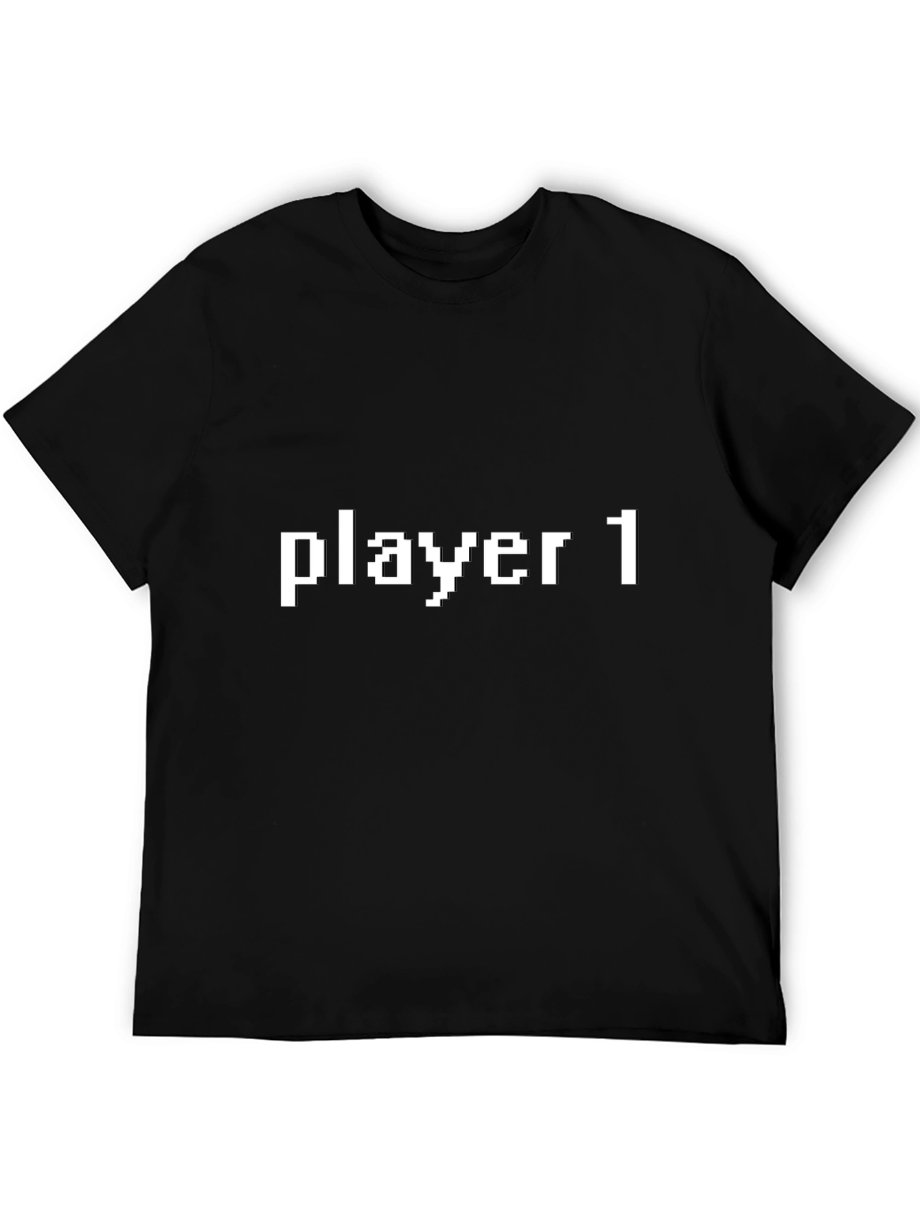 Player 1 Graphic Tee - Black Gamer T-Shirt
