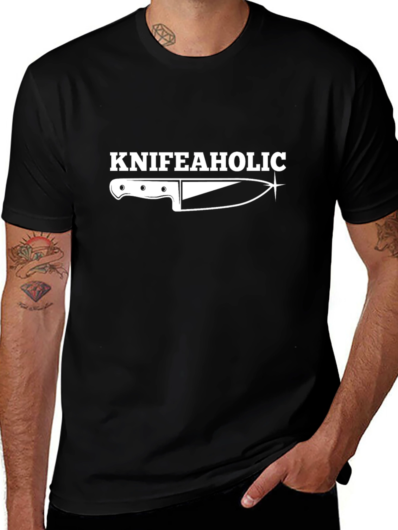 Knifeaholic Graphic Tee - Black