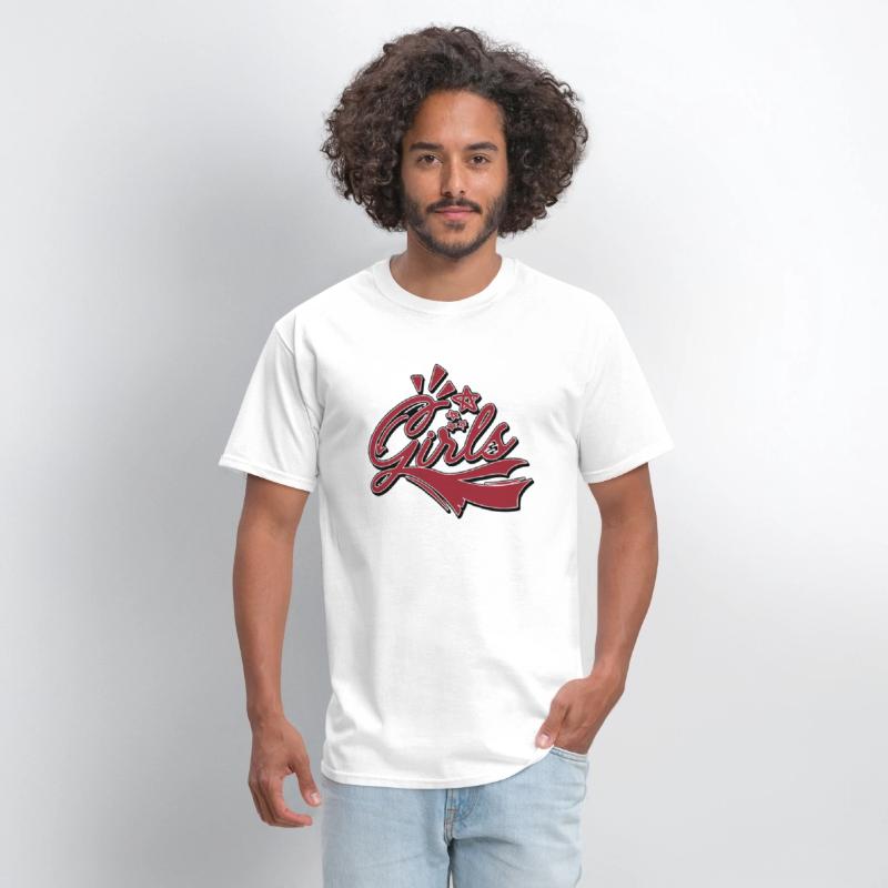 Girls with Swoosh Women’s Graphic Vintage Red Font