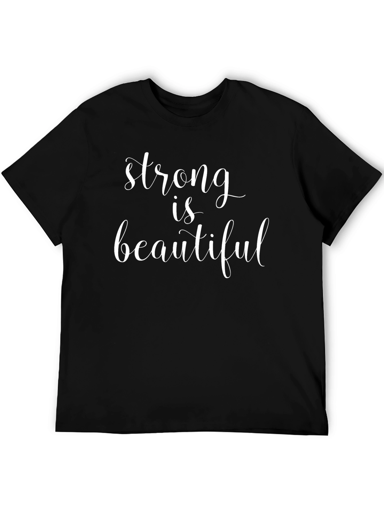 Strong is Beautiful Graphic Tee - Black