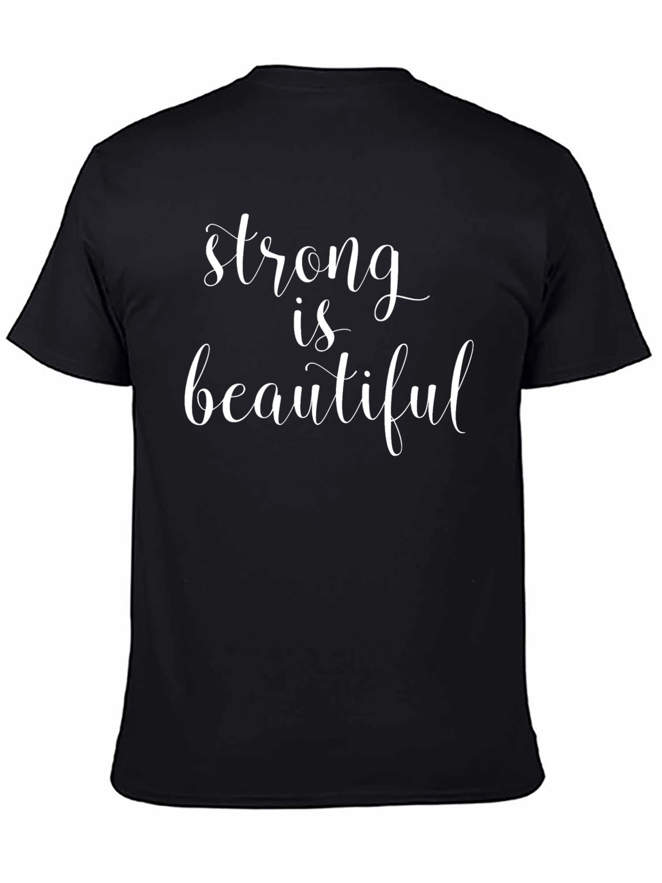 Strong is Beautiful Graphic Tee - Black