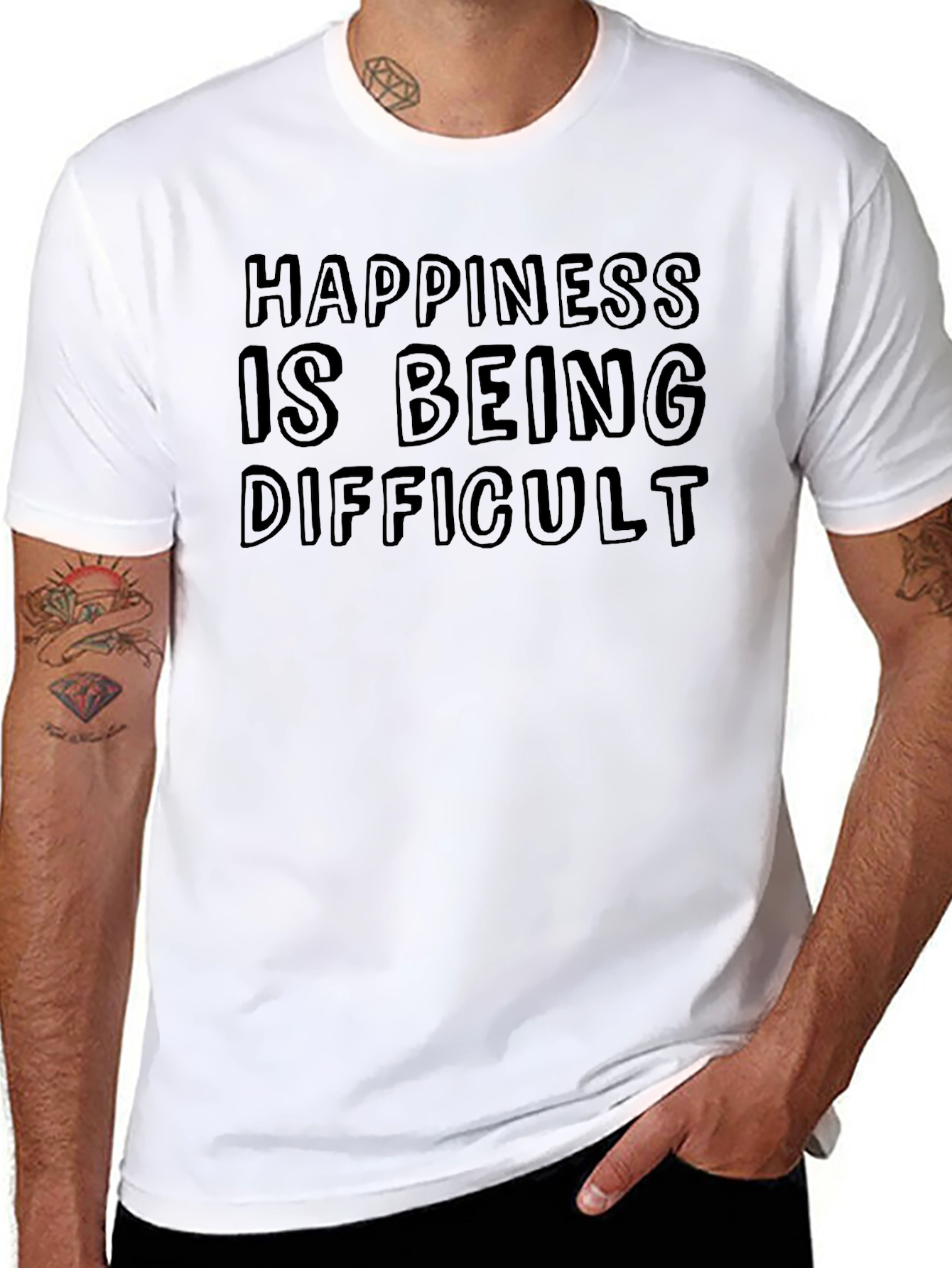 Happiness is Being Difficult Graphic Tee