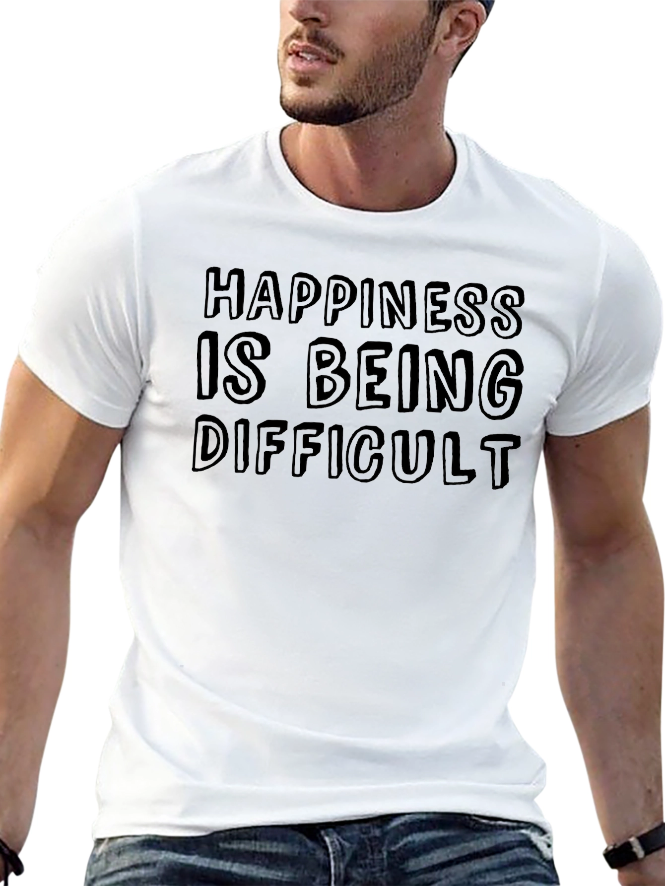 Happiness is Being Difficult Graphic Tee