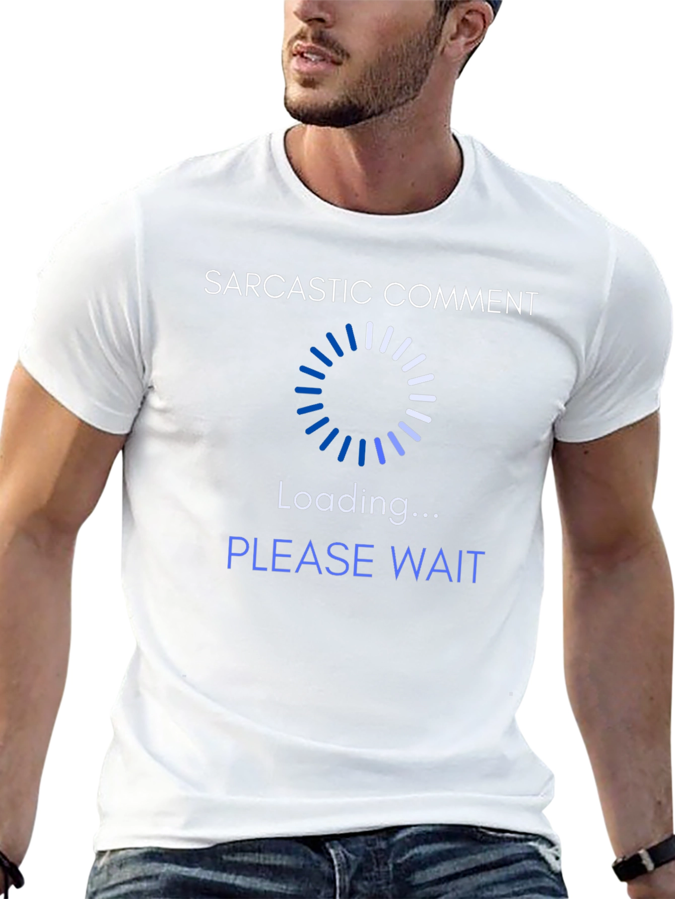 Sarcastic Comment Loading T-Shirt - Novelty Tee