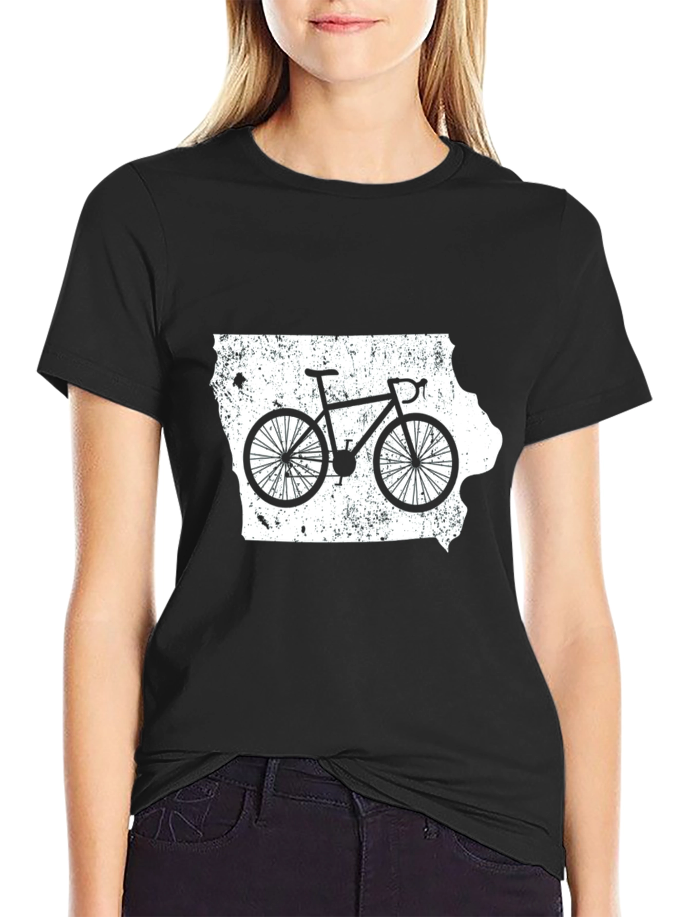 Iowa Cycling Graphic Tee - State Pride Shirt