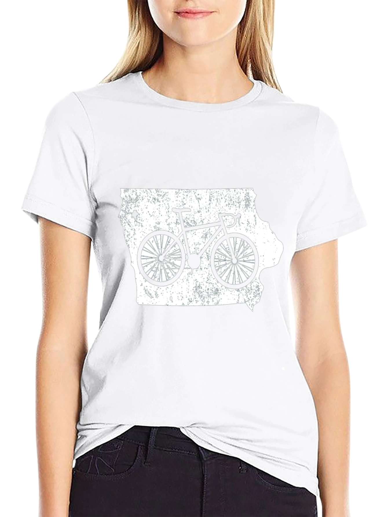 Iowa Cycling Graphic Tee - State Pride Shirt