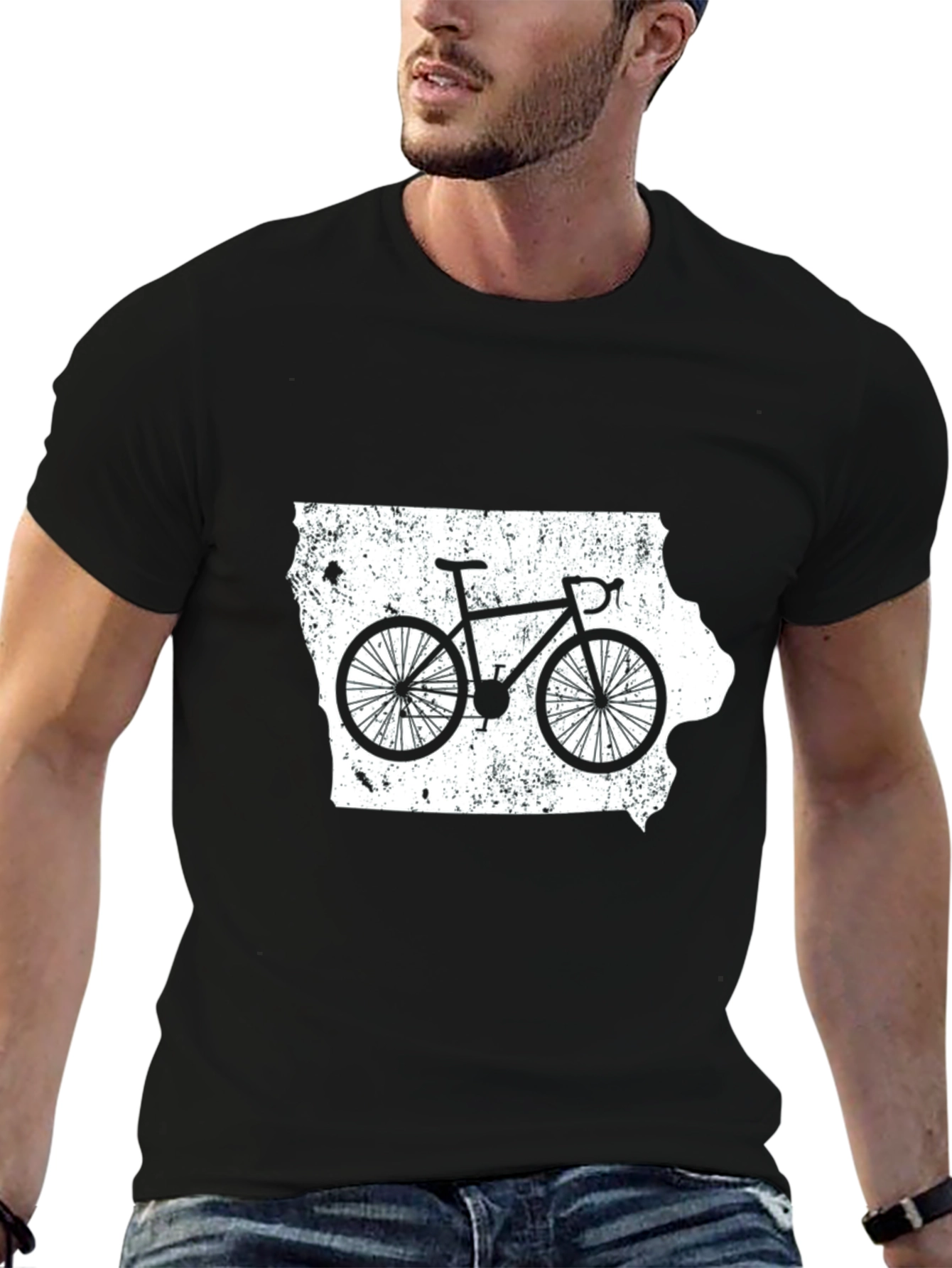 Iowa Cycling Graphic Tee - State Pride Shirt