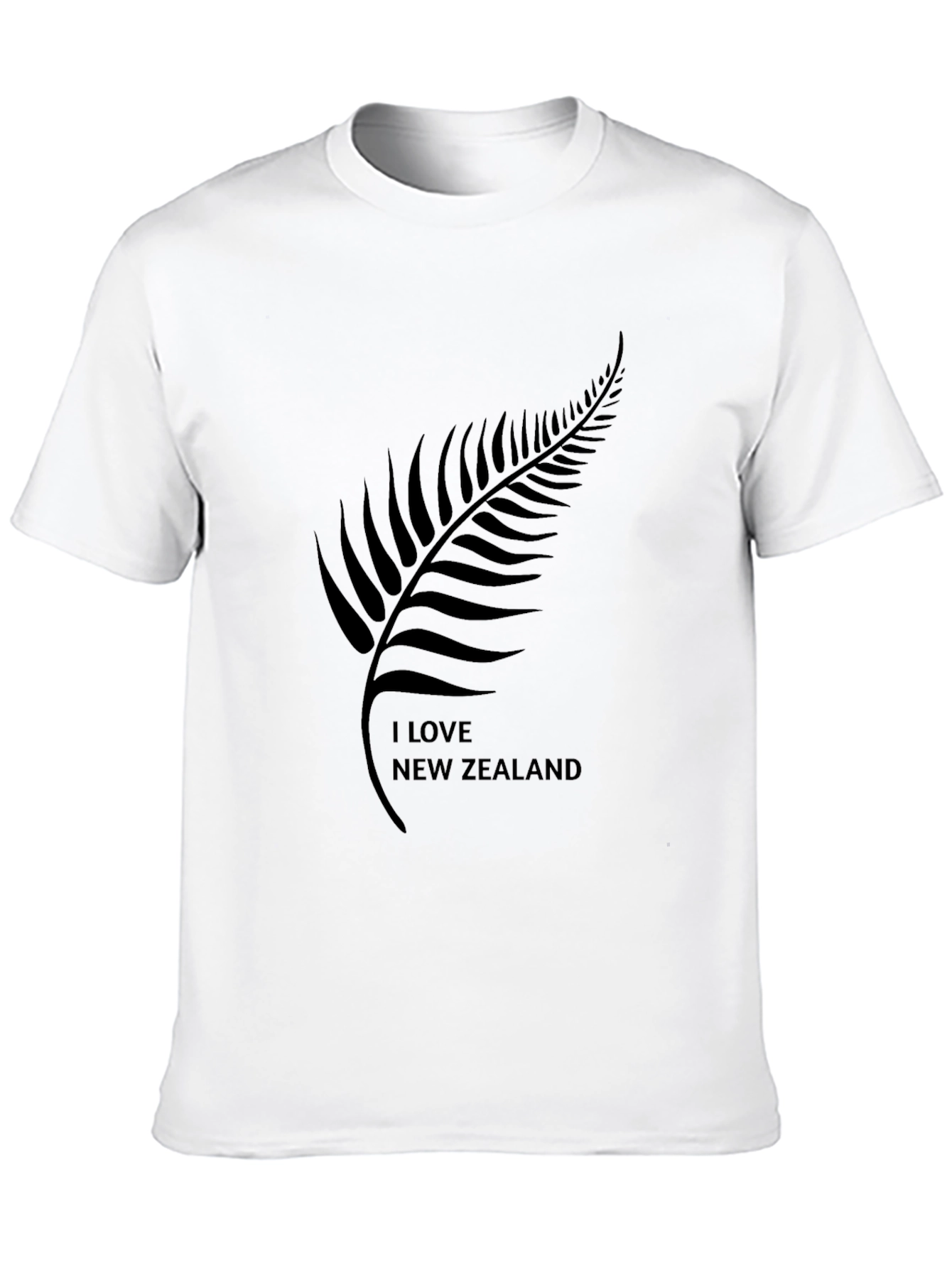 I Love New Zealand Black T-Shirt