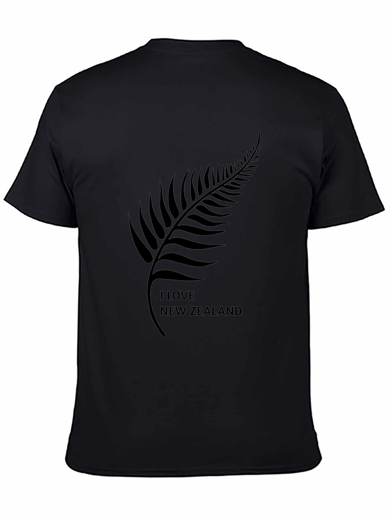 I Love New Zealand Black T-Shirt