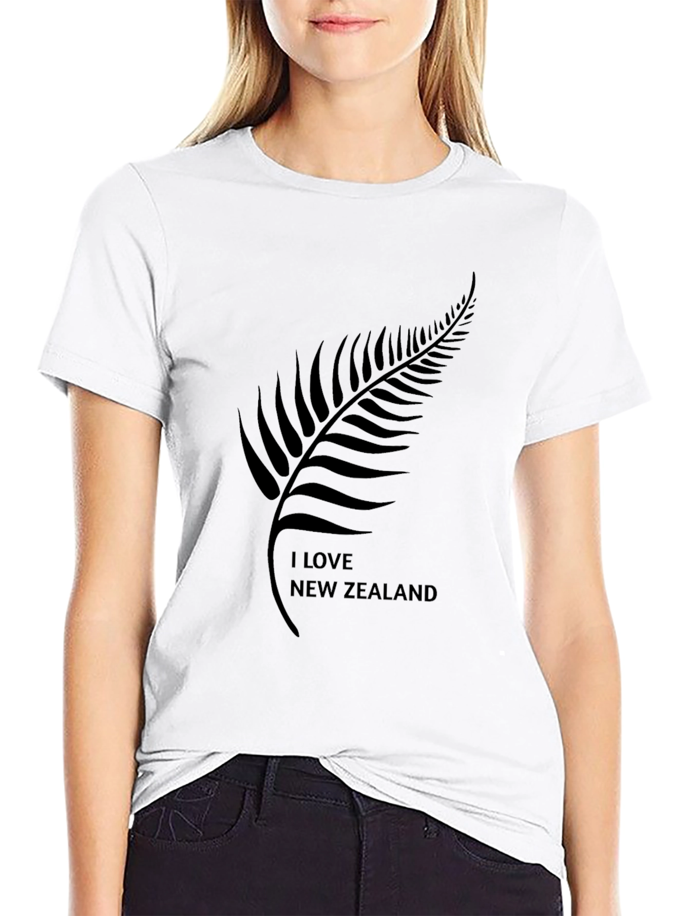I Love New Zealand Black T-Shirt
