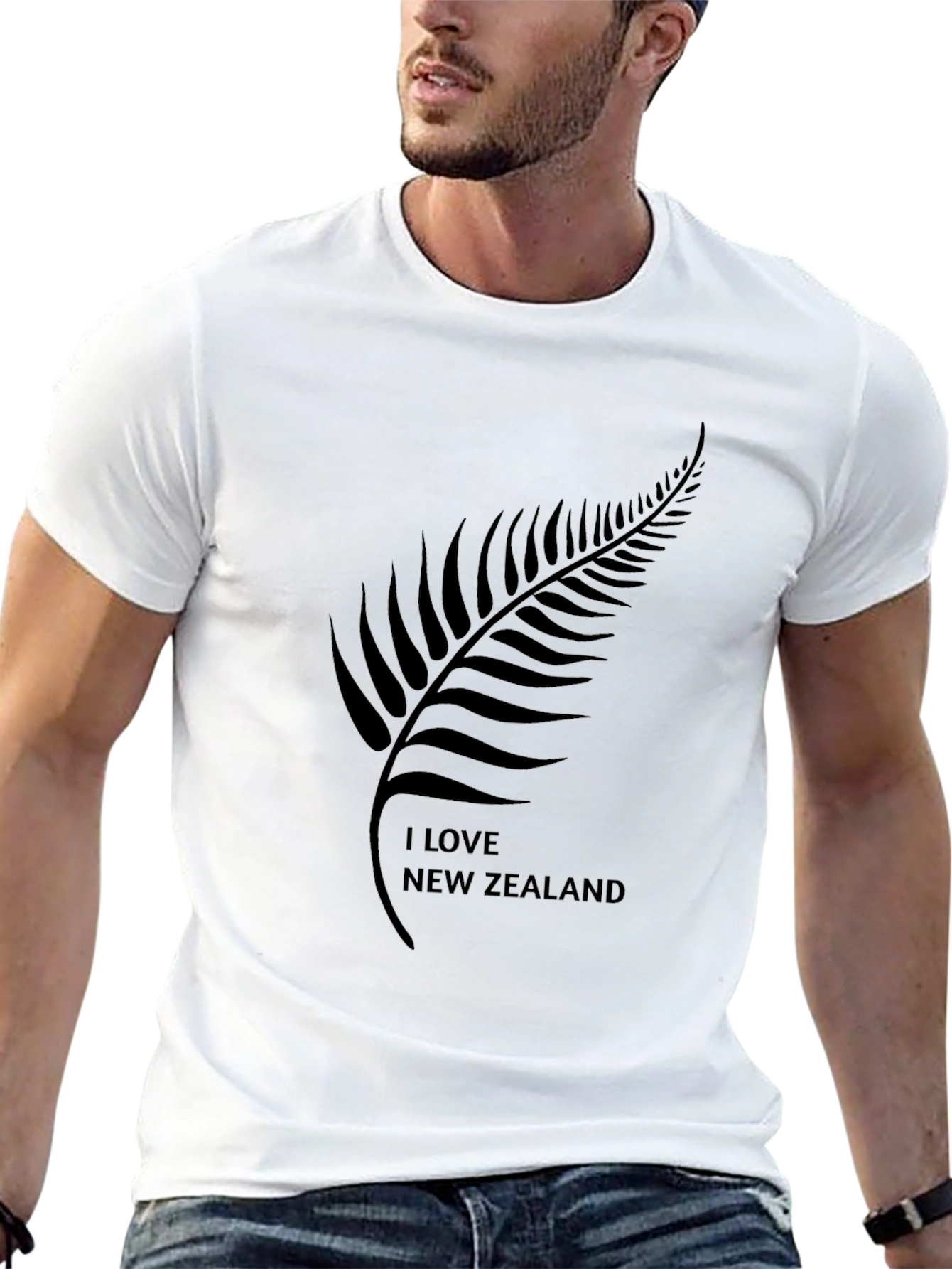 I Love New Zealand Black T-Shirt