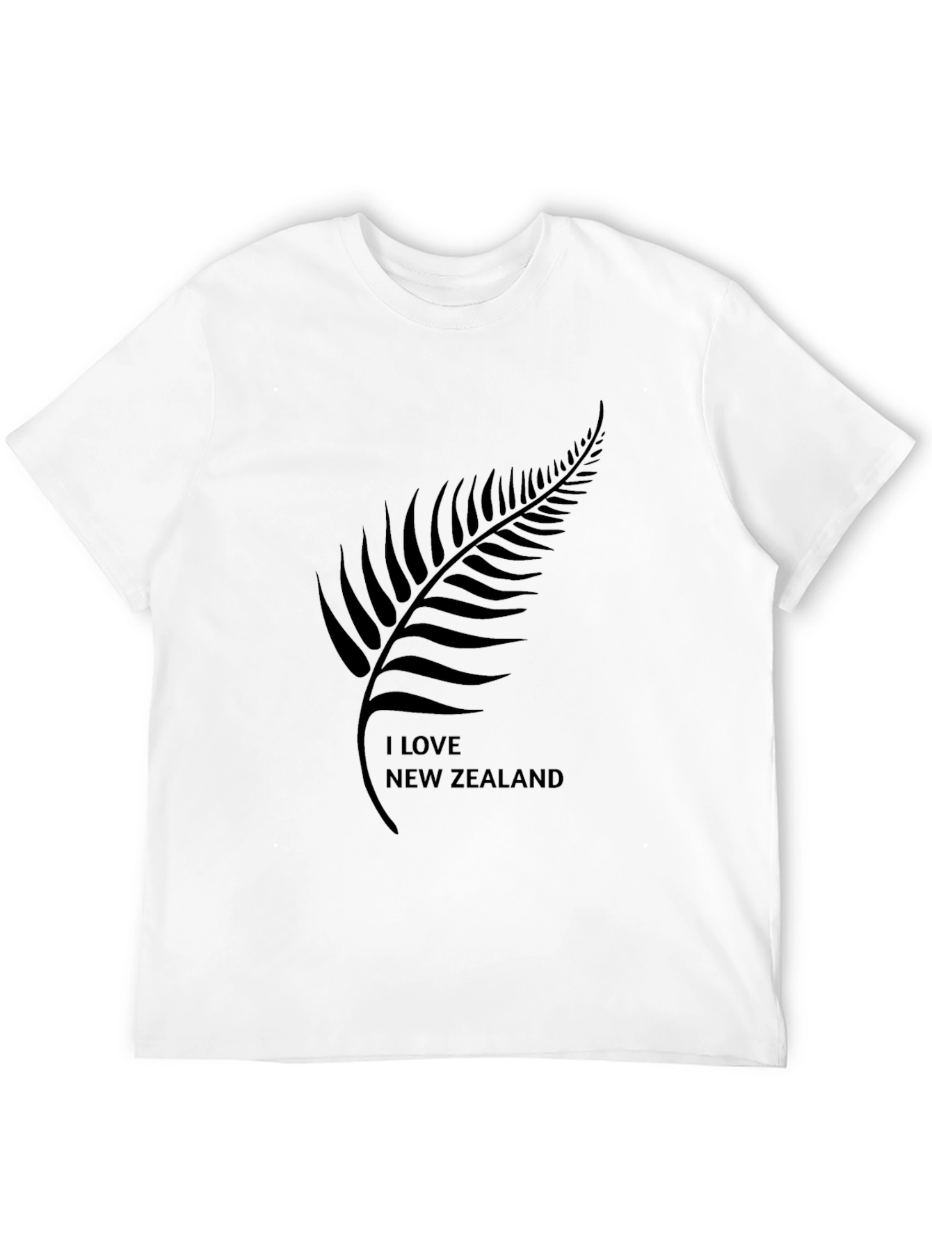 I Love New Zealand Black T-Shirt