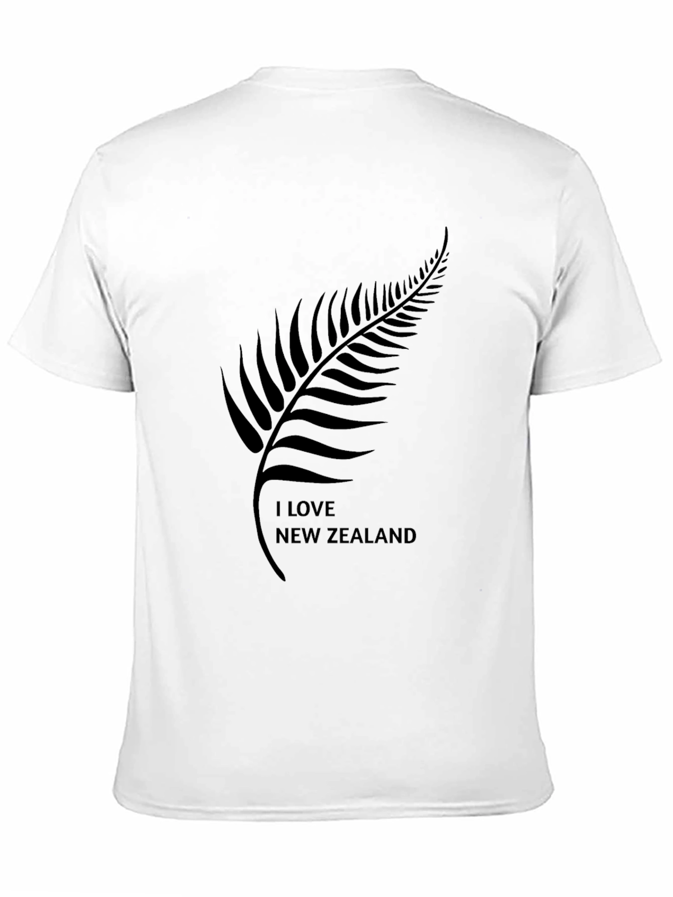 I Love New Zealand Black T-Shirt