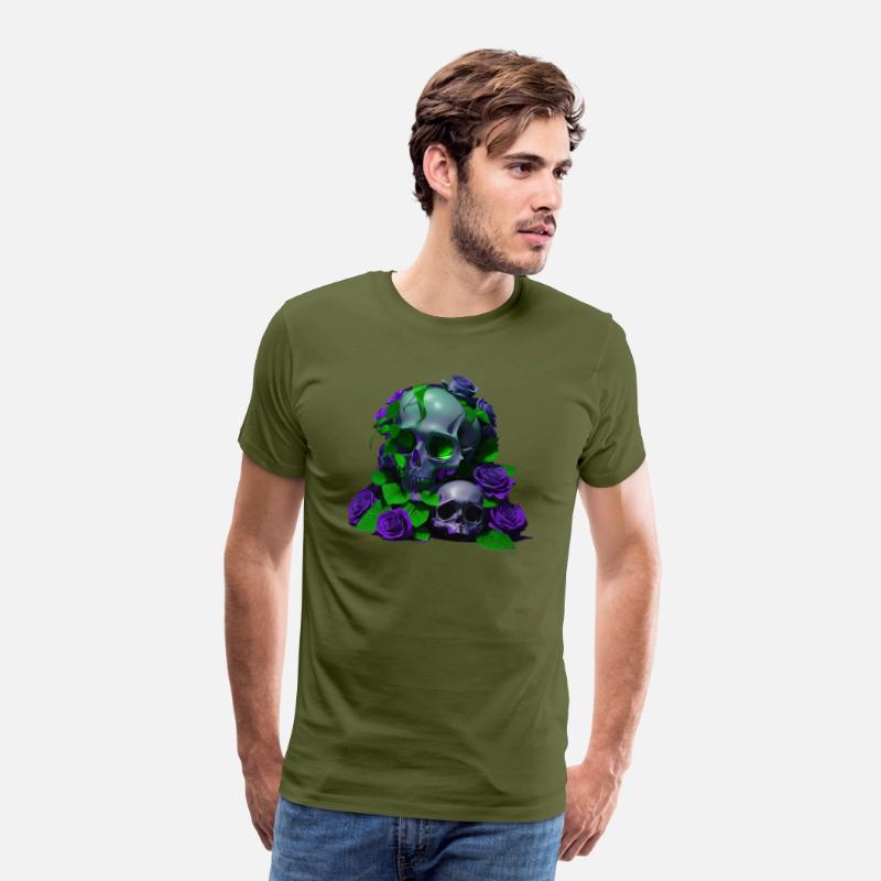Gothic Elegance Meets Urban Flair: Green and Viole