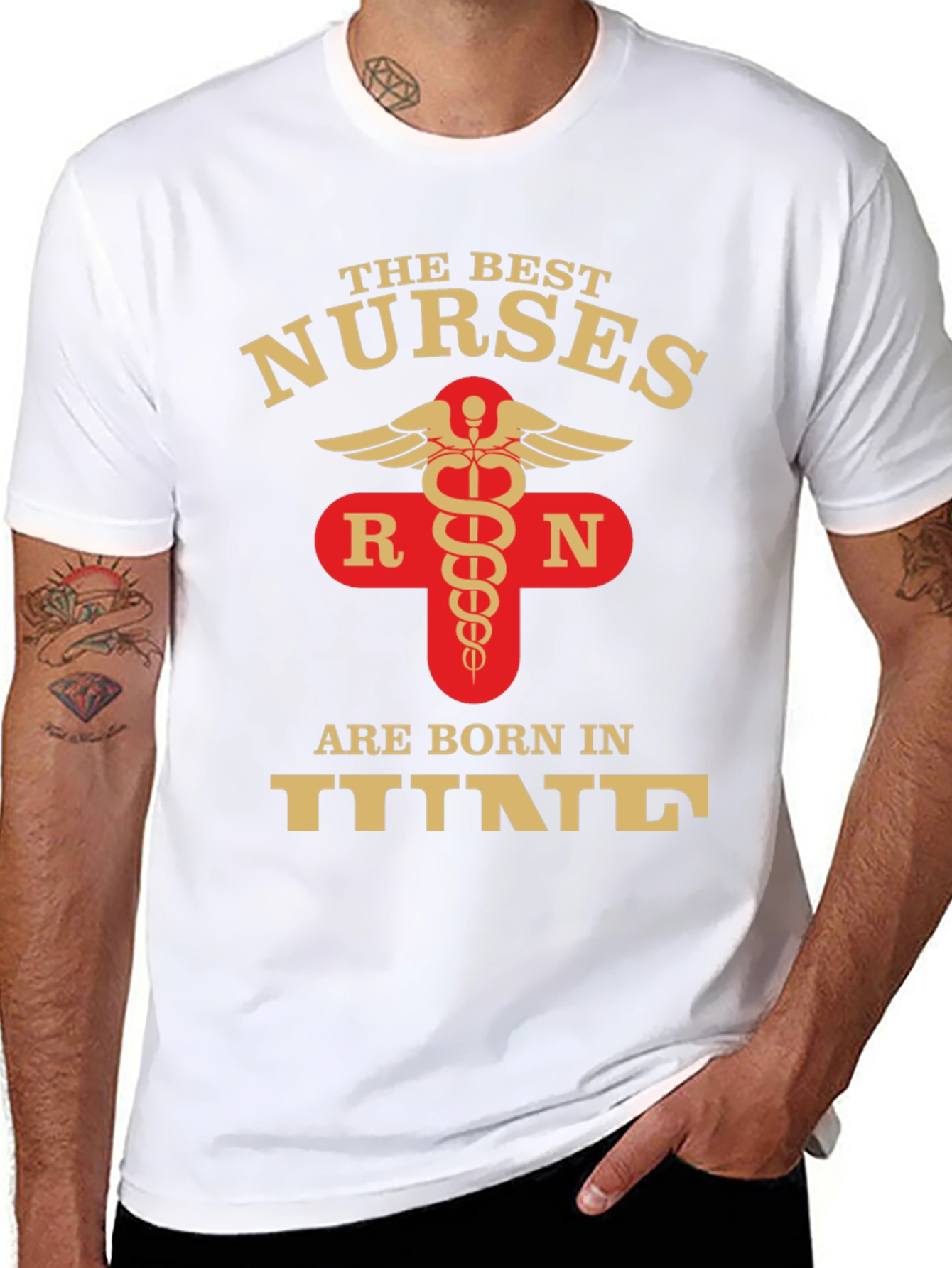 Best Nurses Born In June Black Graphic T-Shirt