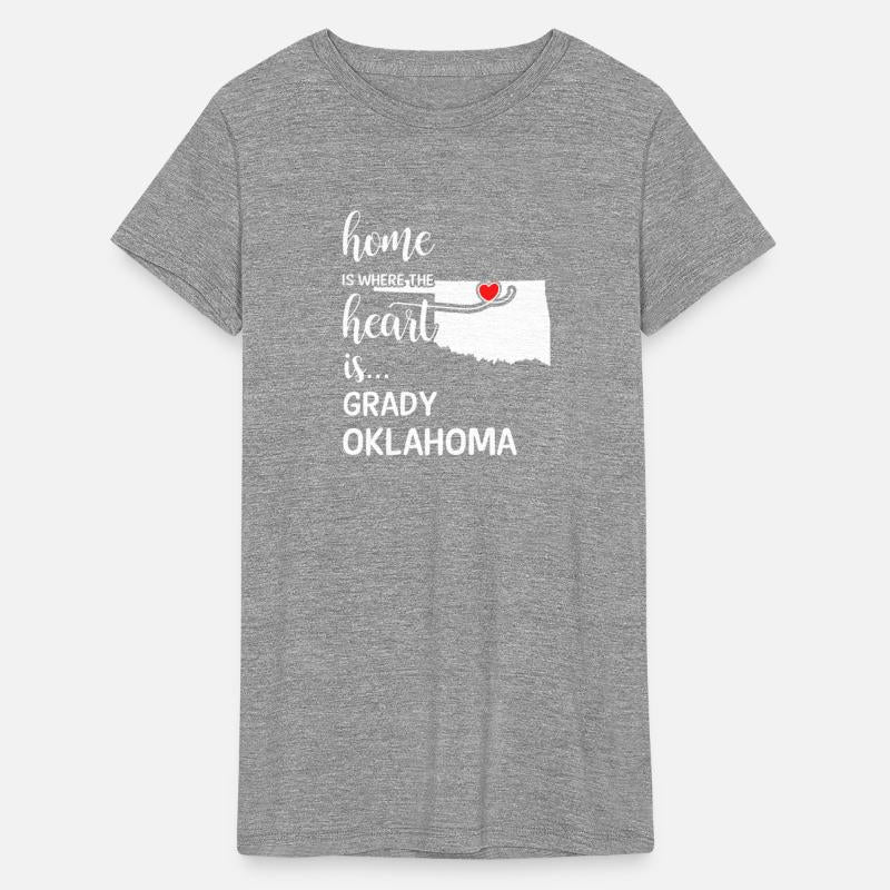 Grady County Oklahoma Is Where My Heart Is Gift