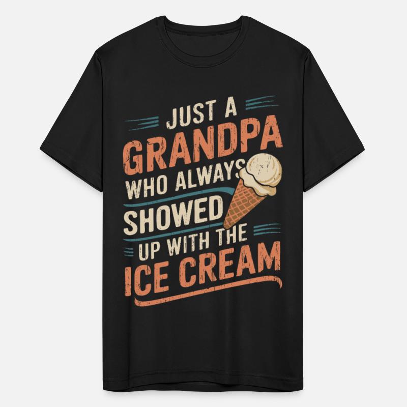 Grandpa Ice Cream Humor Tee