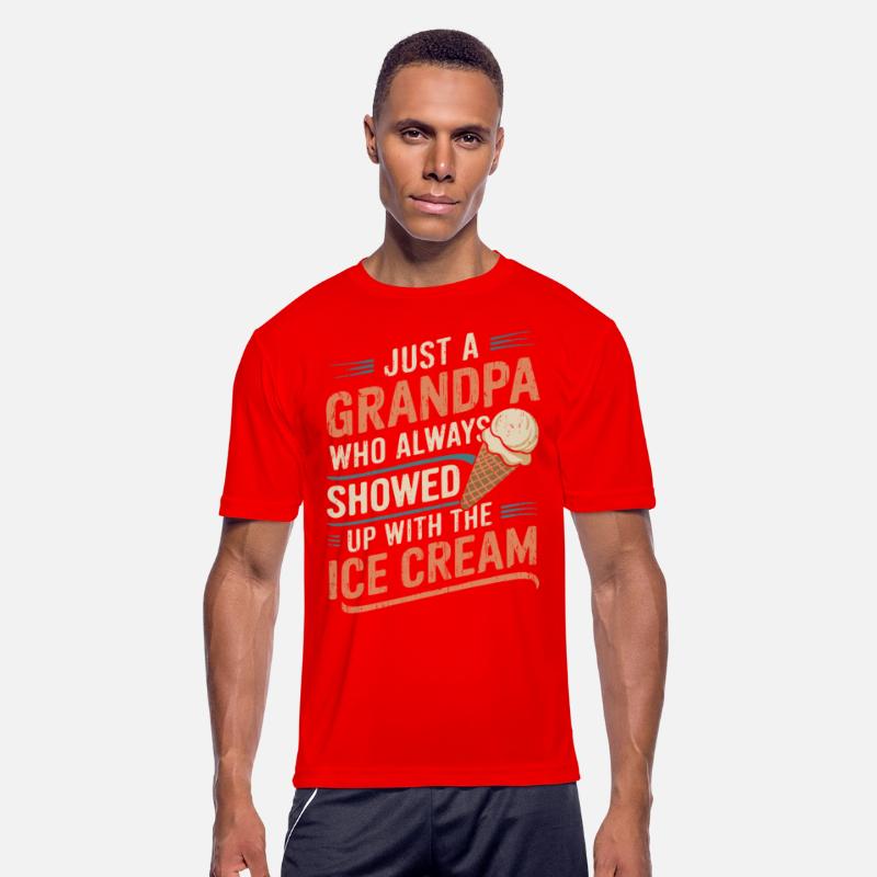 Grandpa Ice Cream Humor Tee