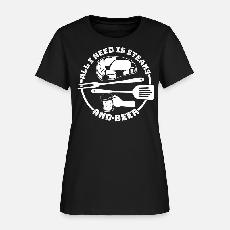 Grilling Steaks And Beer Grill Master