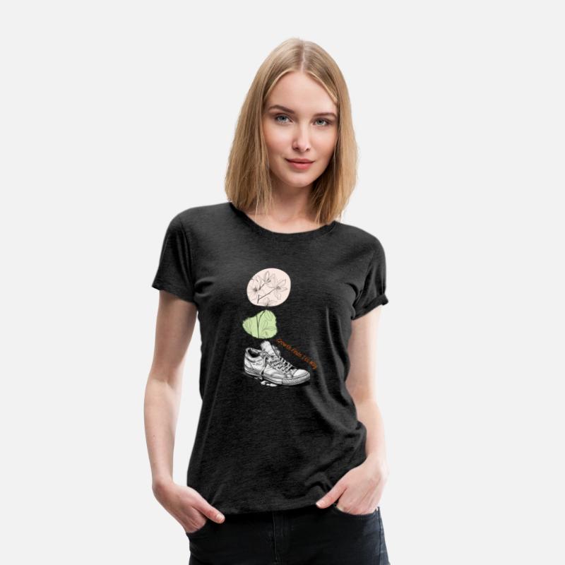 Growth Finds Its Way Line Art Floral Sneaker Tee