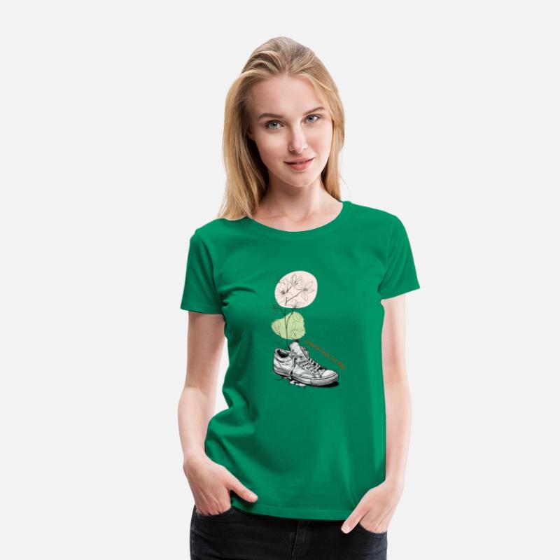Growth Finds Its Way Line Art Floral Sneaker Tee