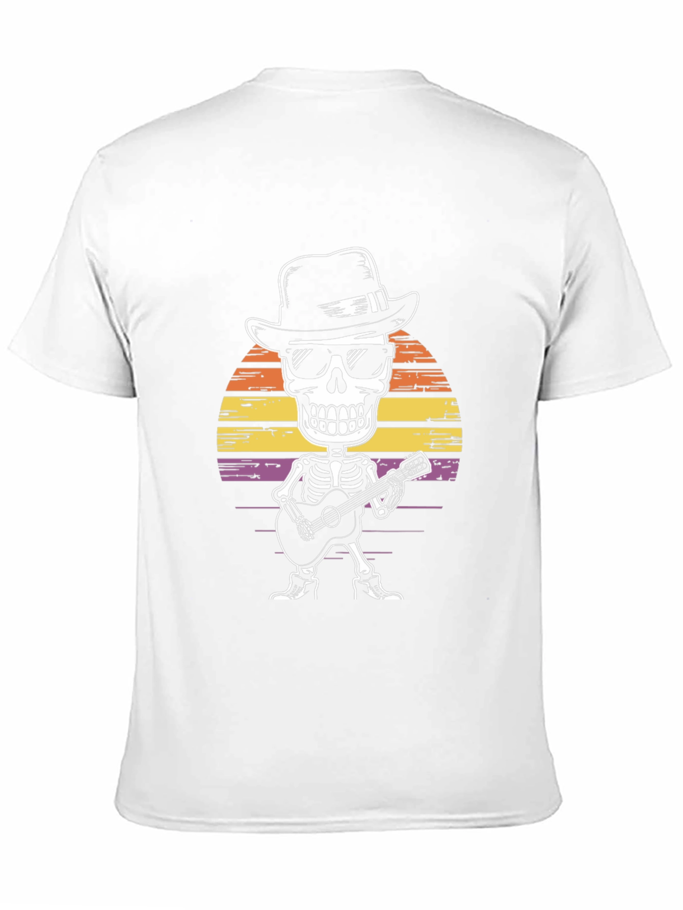 Skeleton Guitarist Graphic T-Shirt - Rock & Roll Style