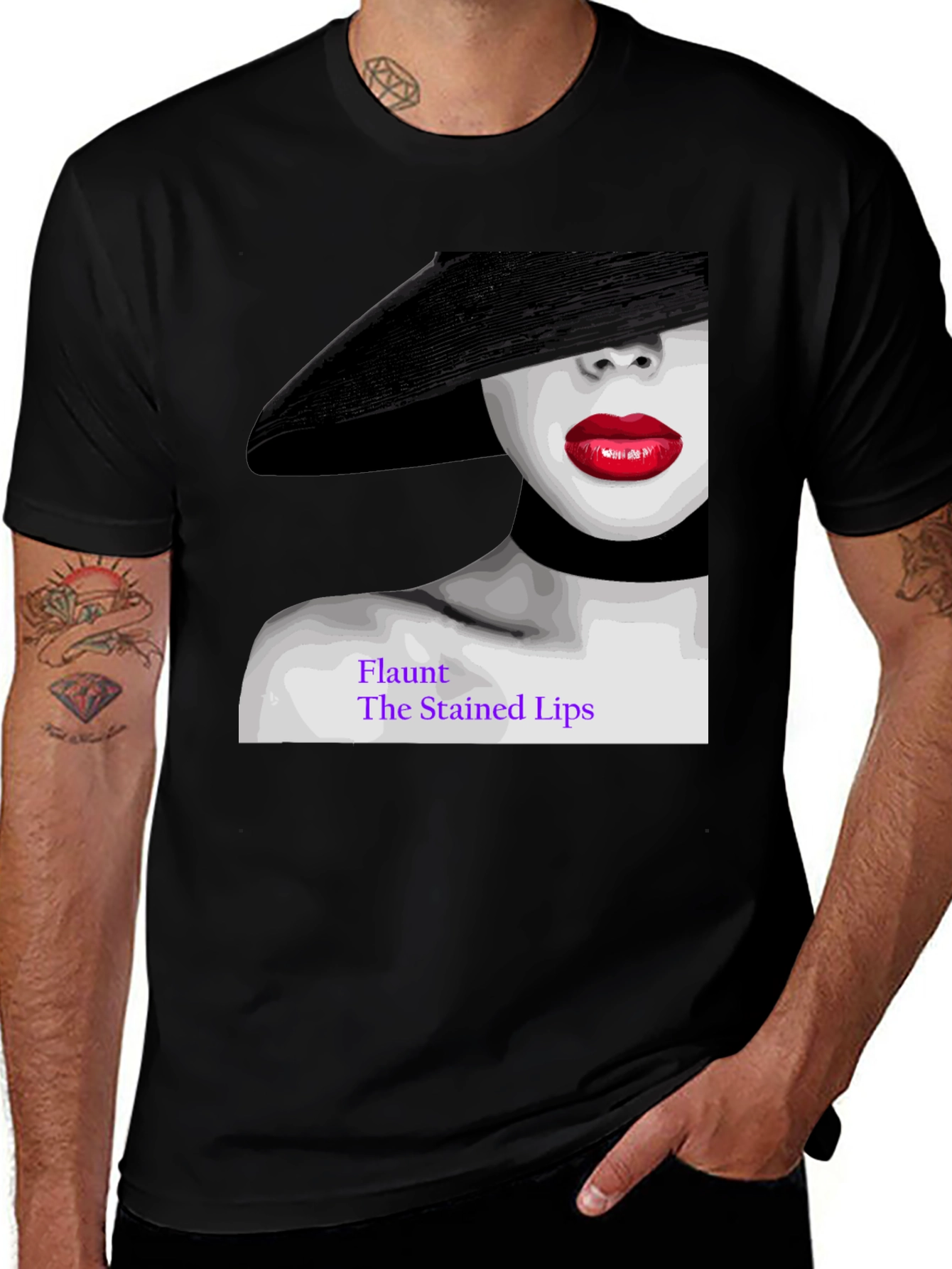 Flaunt The Stained Lips Graphic Tee
