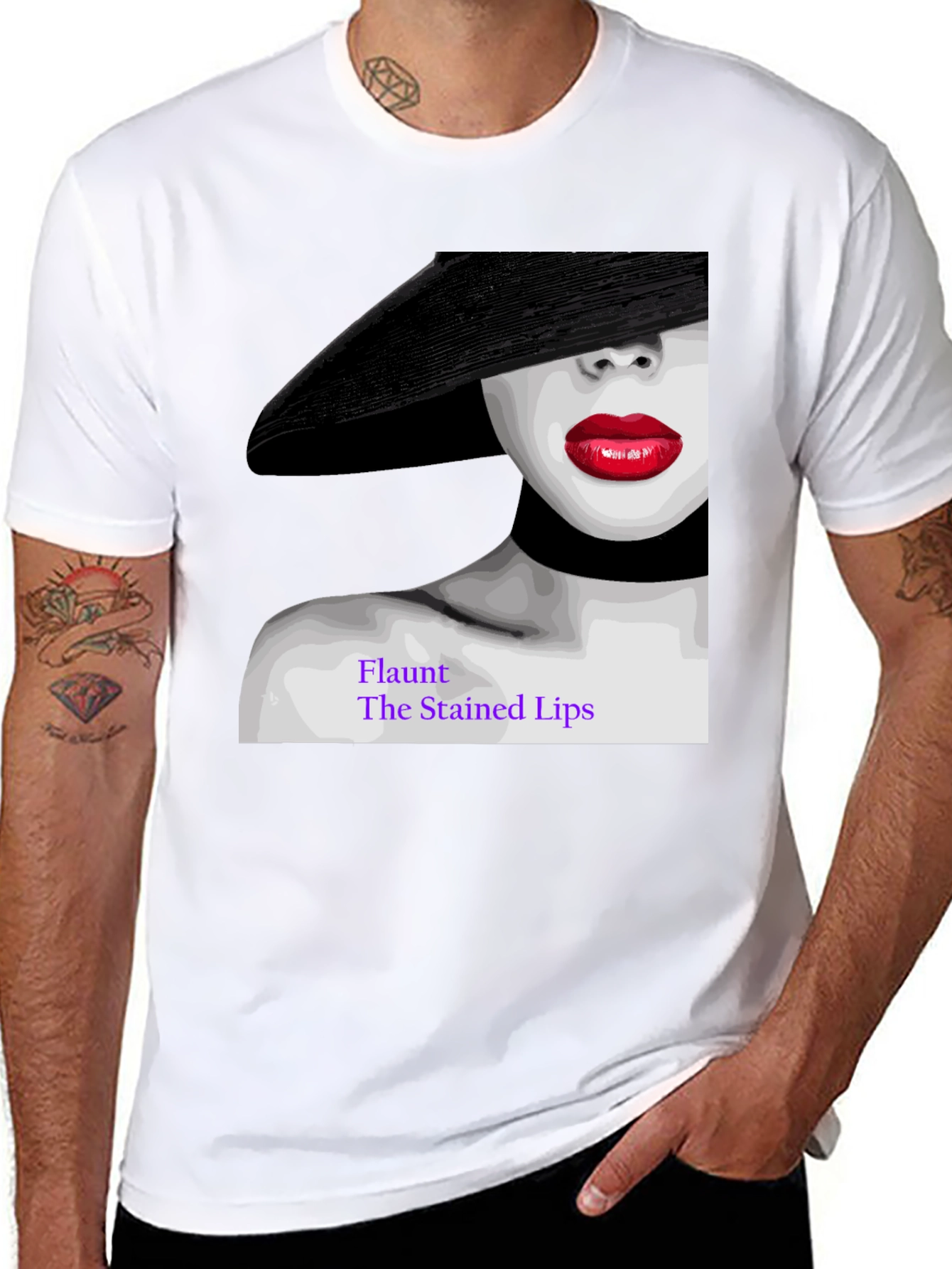 Flaunt The Stained Lips Graphic Tee