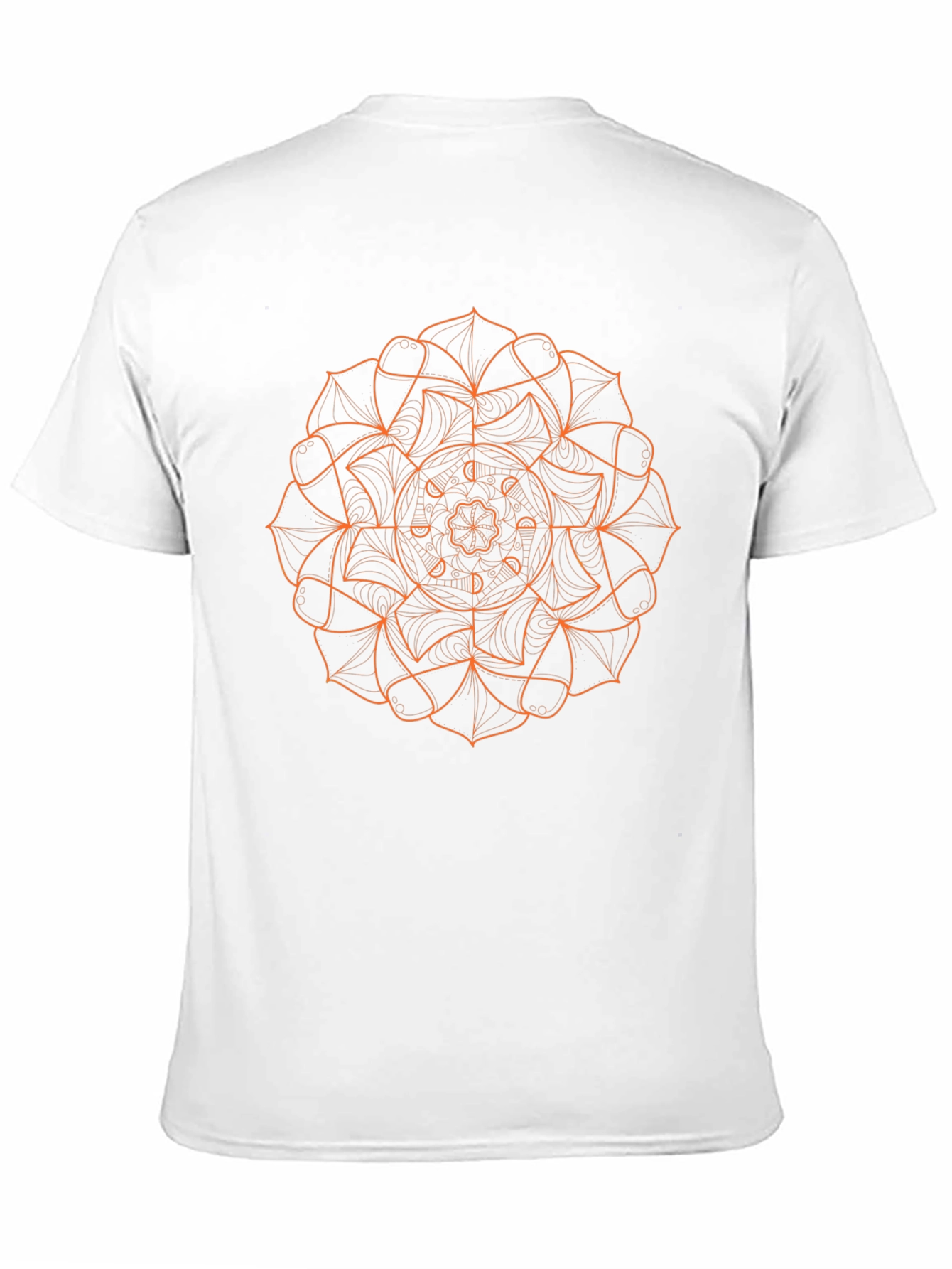 Abstract Mandala Graphic Black T-Shirt