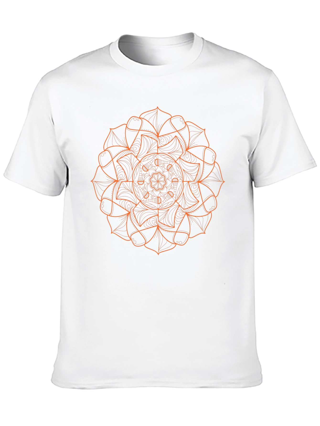 Abstract Mandala Graphic Black T-Shirt