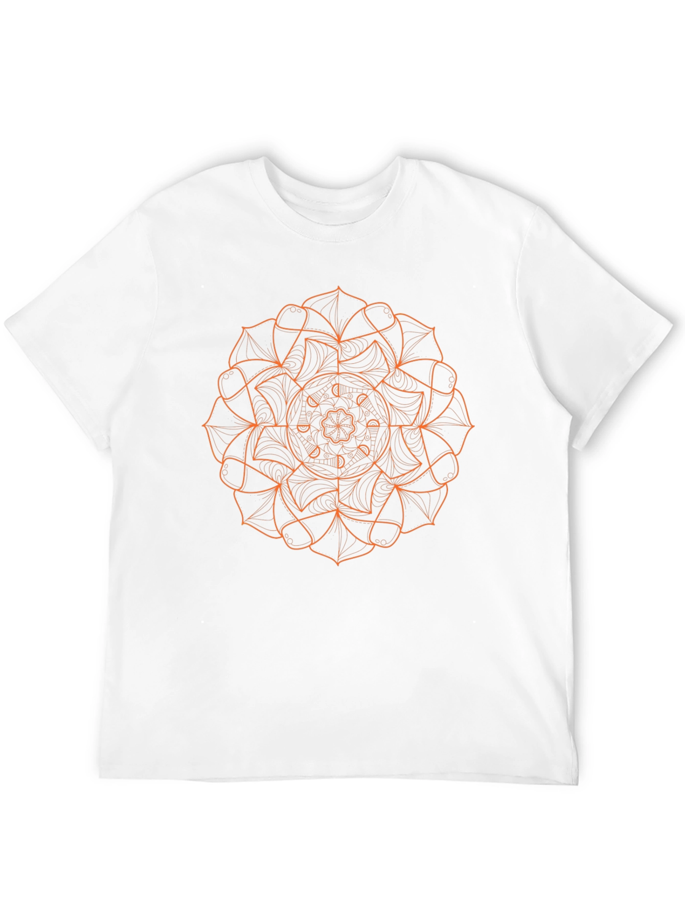 Abstract Mandala Graphic Black T-Shirt