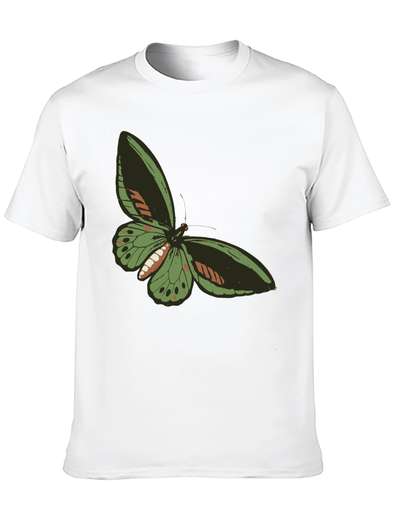 Butterfly Graphic Tee - Black Casual T-Shirt