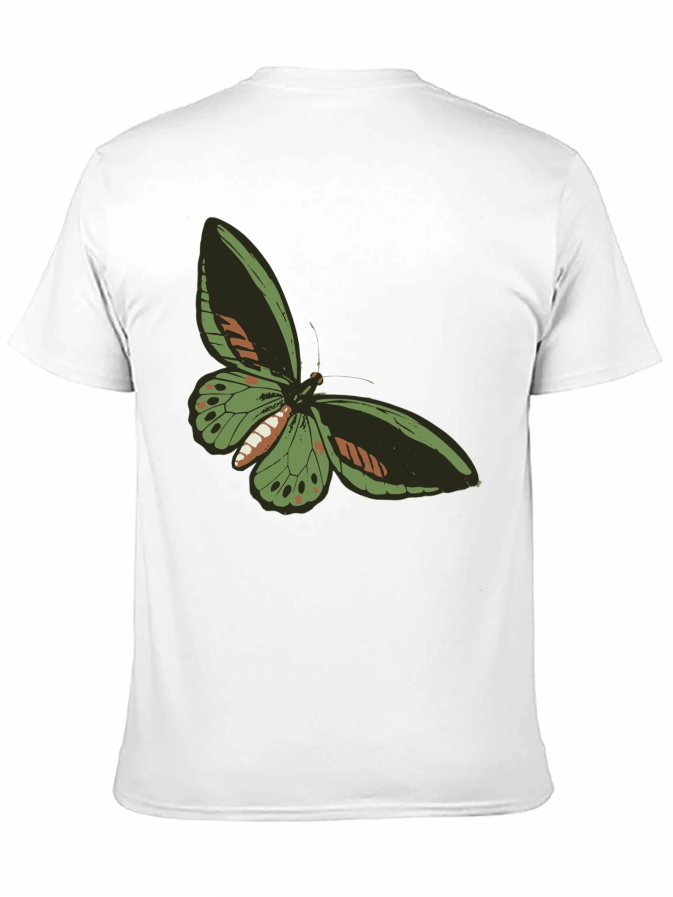 Butterfly Graphic Tee - Black Casual T-Shirt