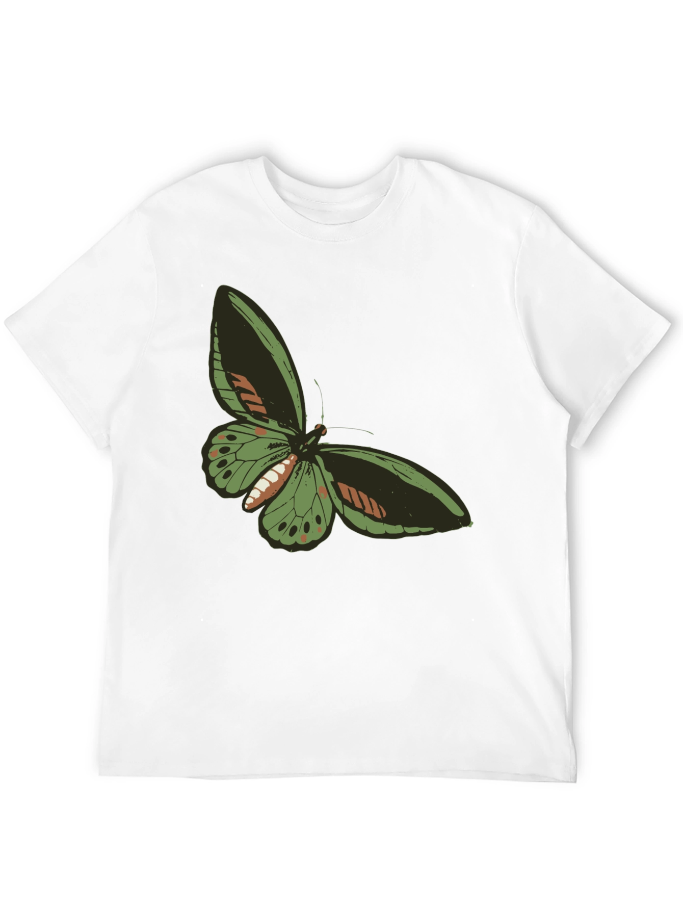 Butterfly Graphic Tee - Black Casual T-Shirt