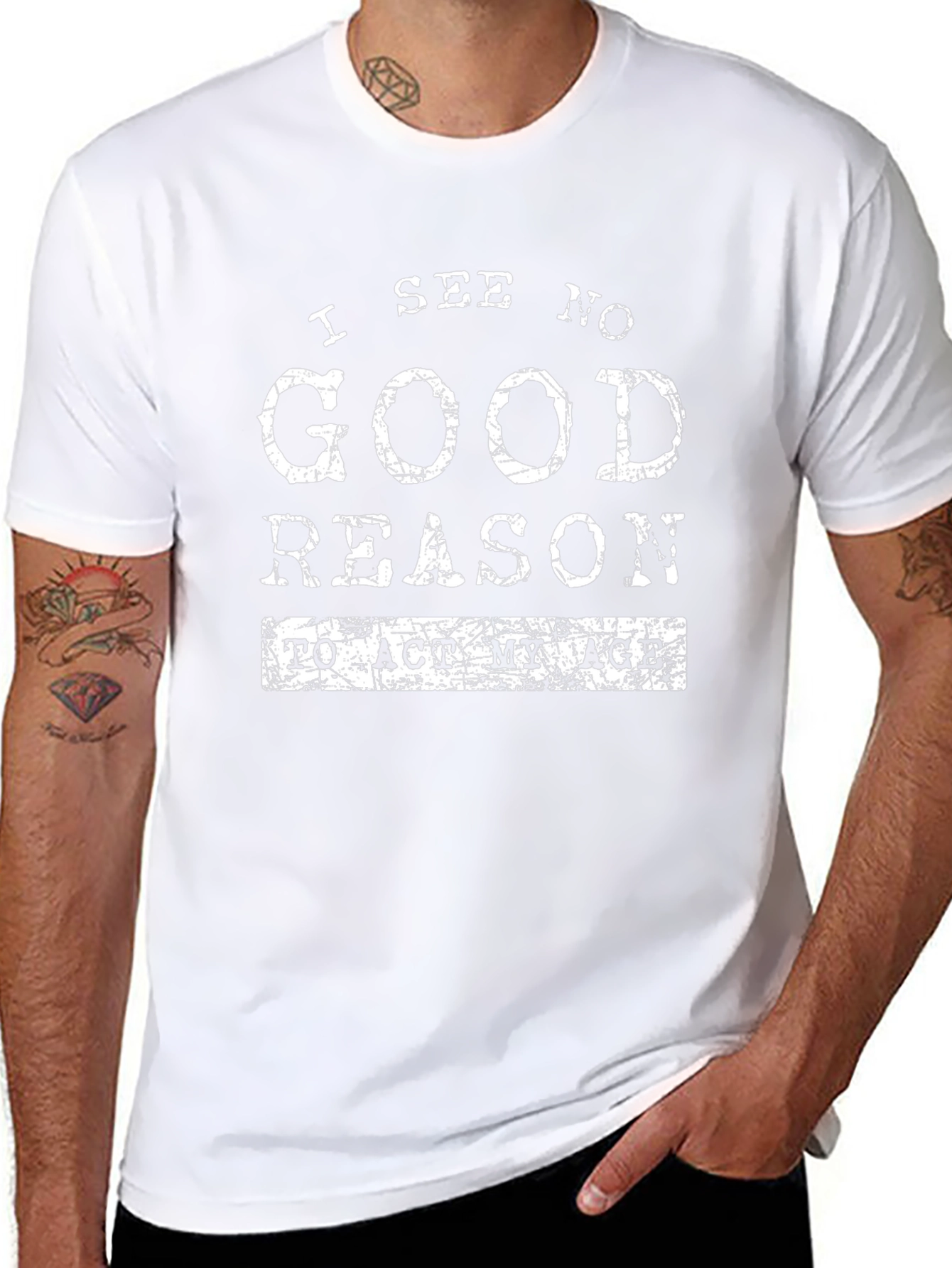 Funny I See No Good Reason Graphic T-Shirt