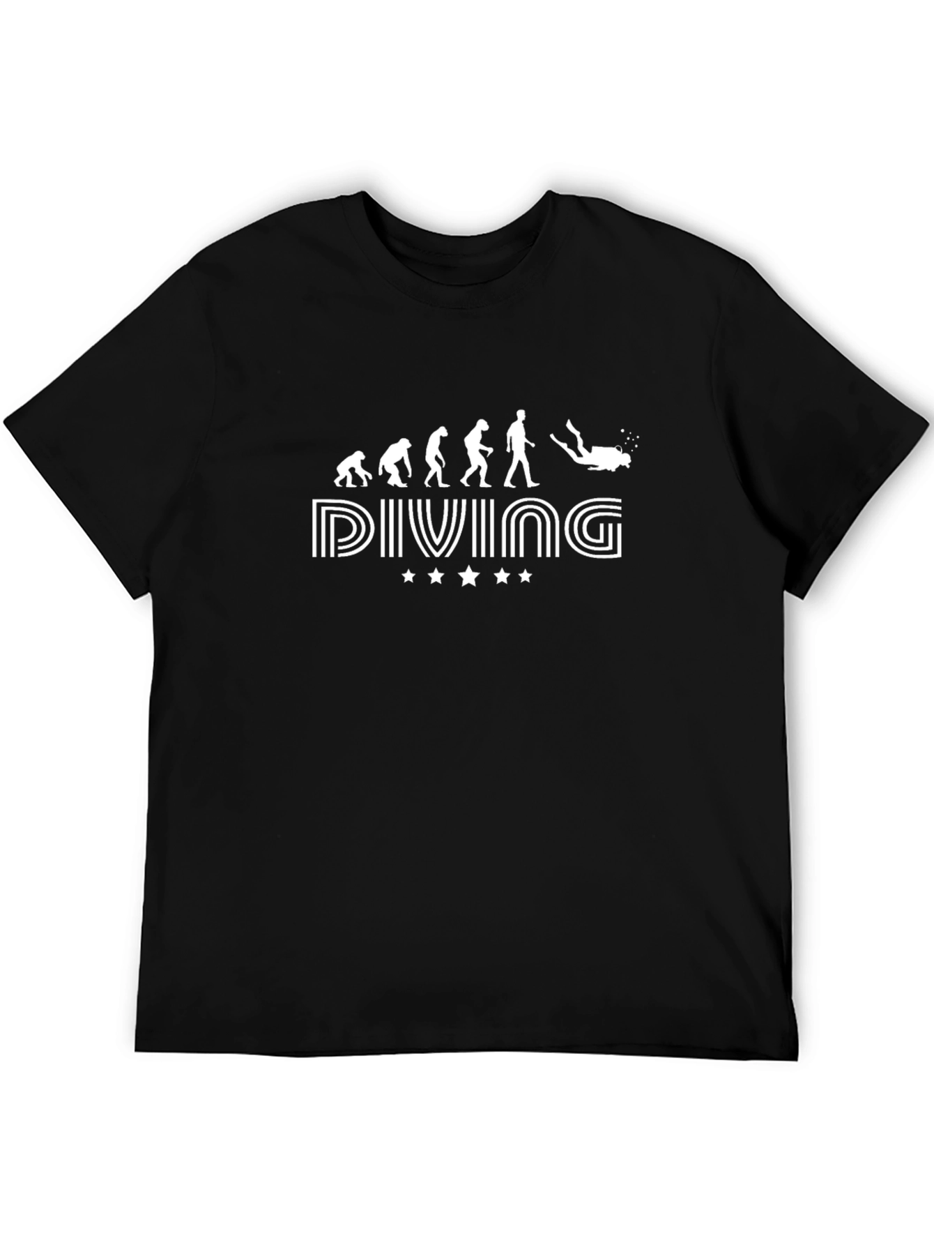 Diving Evolution Black Graphic Tee