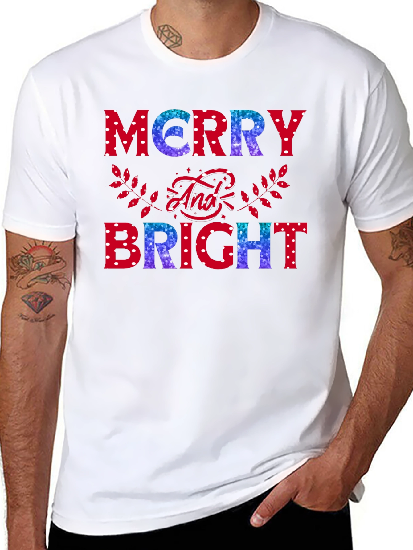 Merry and Bright Holiday T-Shirt