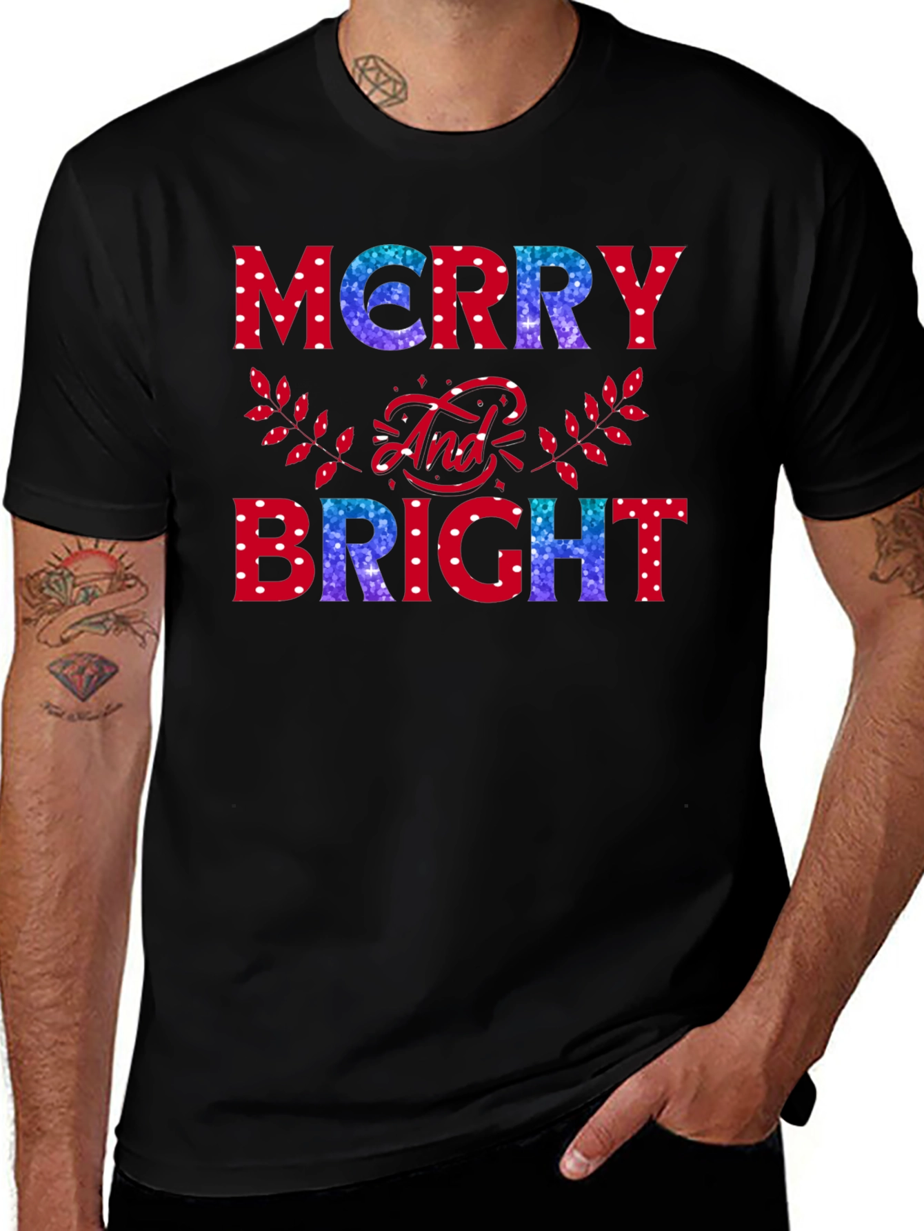 Merry and Bright Holiday T-Shirt