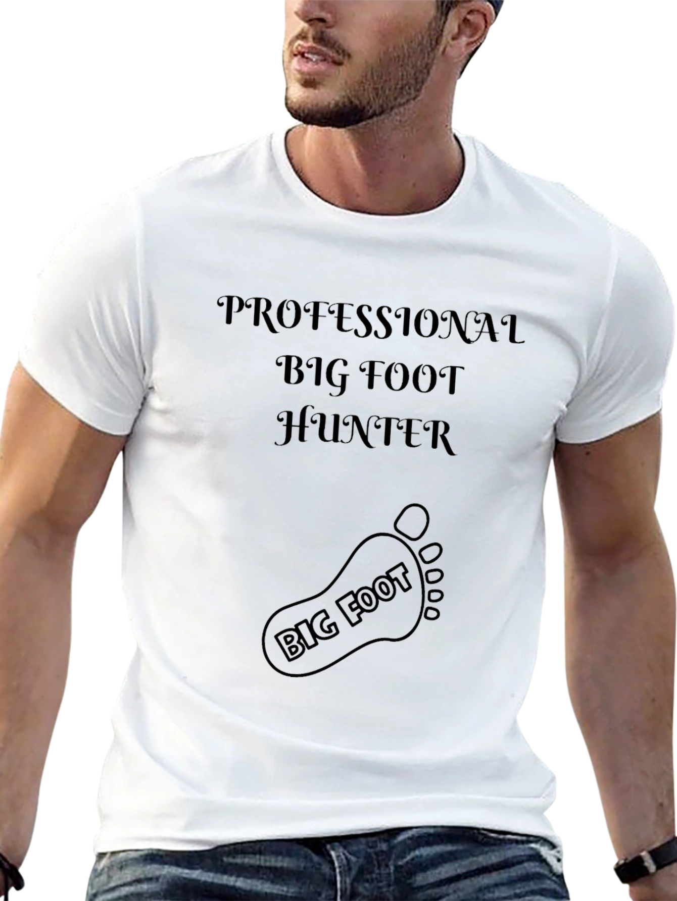 Professional Big Foot Hunter Graphic T-Shirt