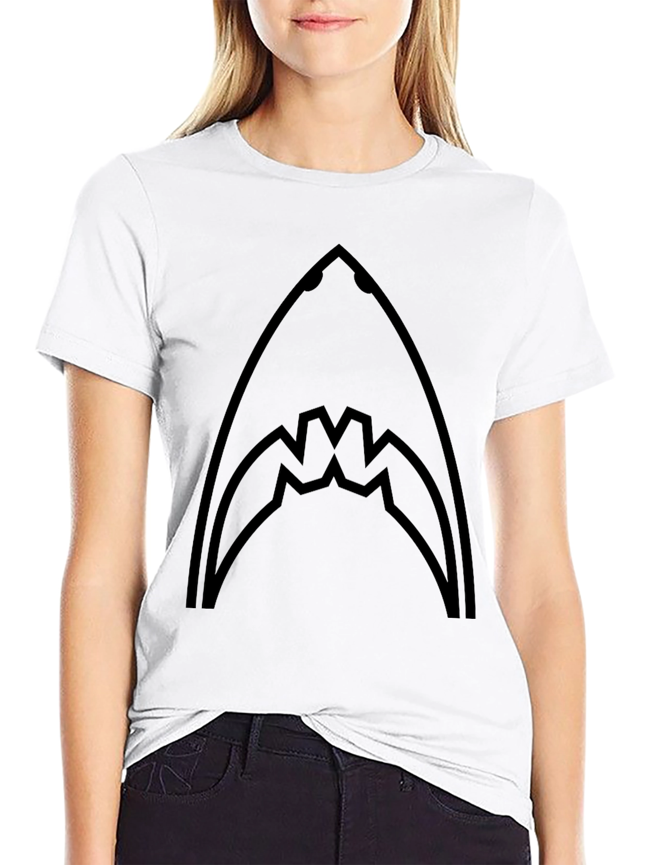 Shark Jaw Graphic Tee - Mens Black T-Shirt
