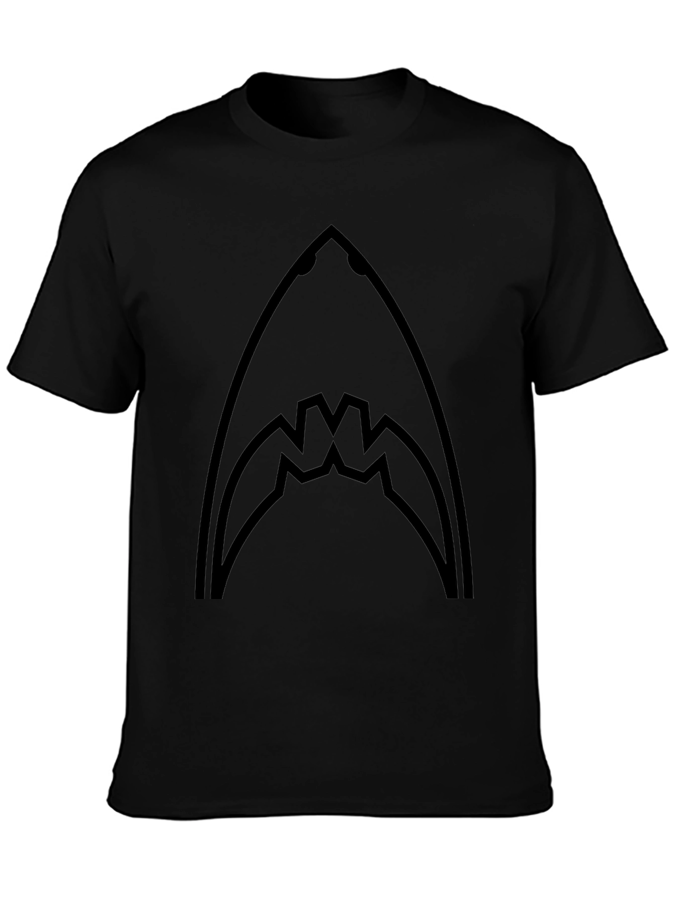 Shark Jaw Graphic Tee - Mens Black T-Shirt