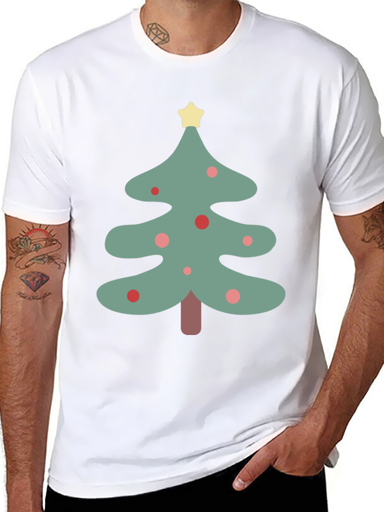 Festive Christmas Tree Graphic Tee