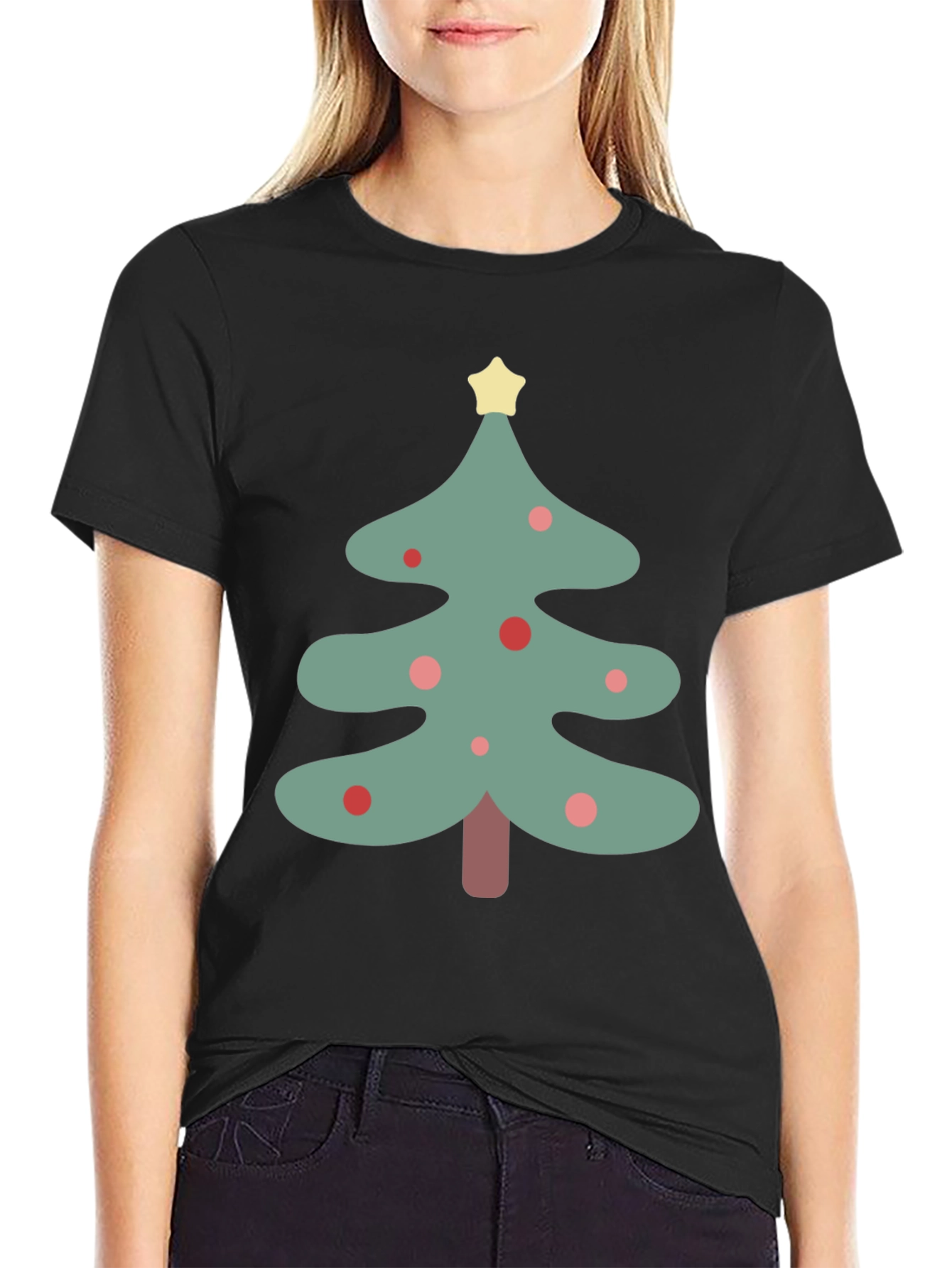 Festive Christmas Tree Graphic Tee