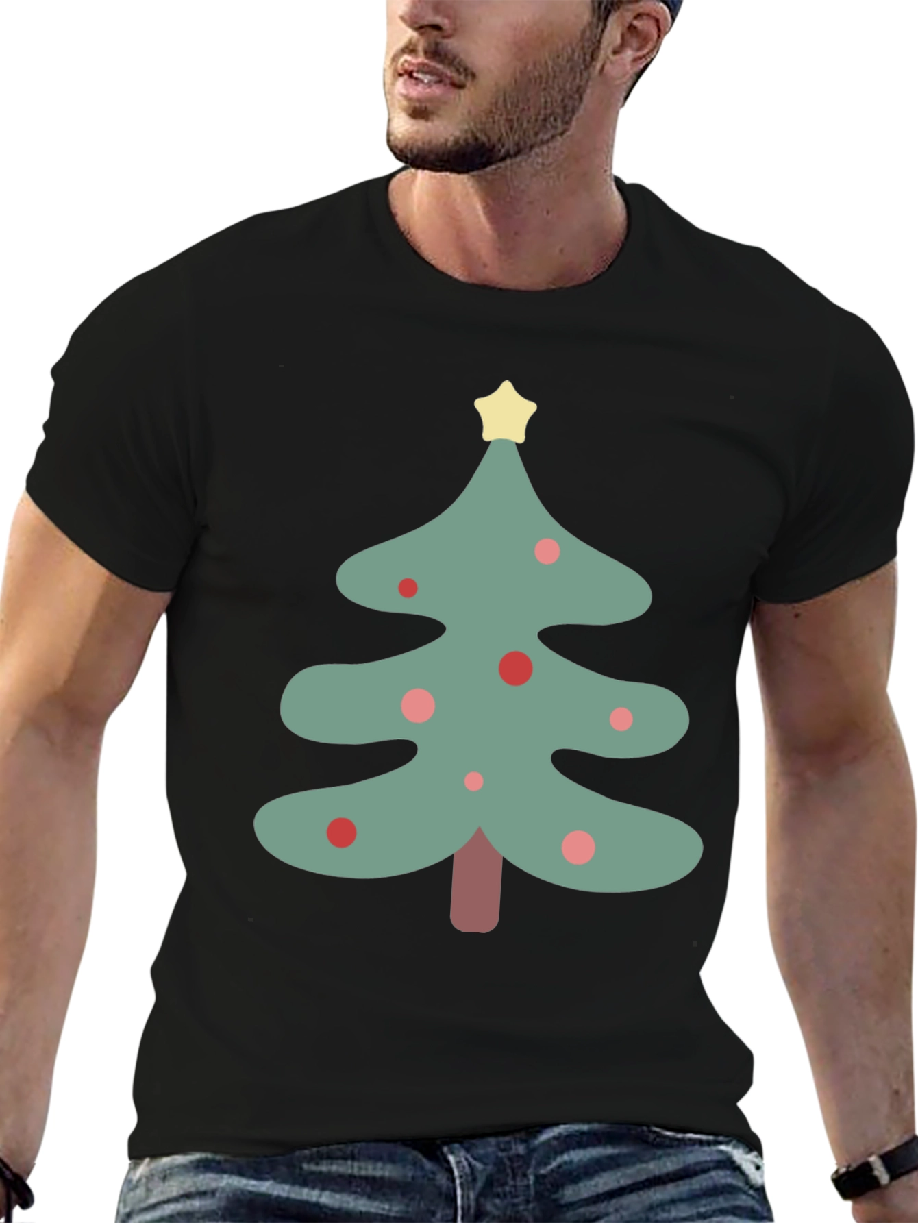 Festive Christmas Tree Graphic Tee