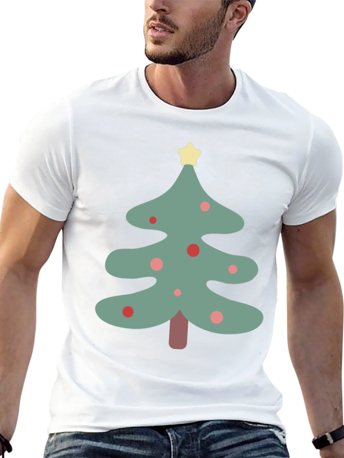 Festive Christmas Tree Graphic Tee