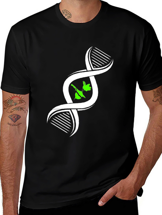 DNA Art Graphic Black T-Shirt