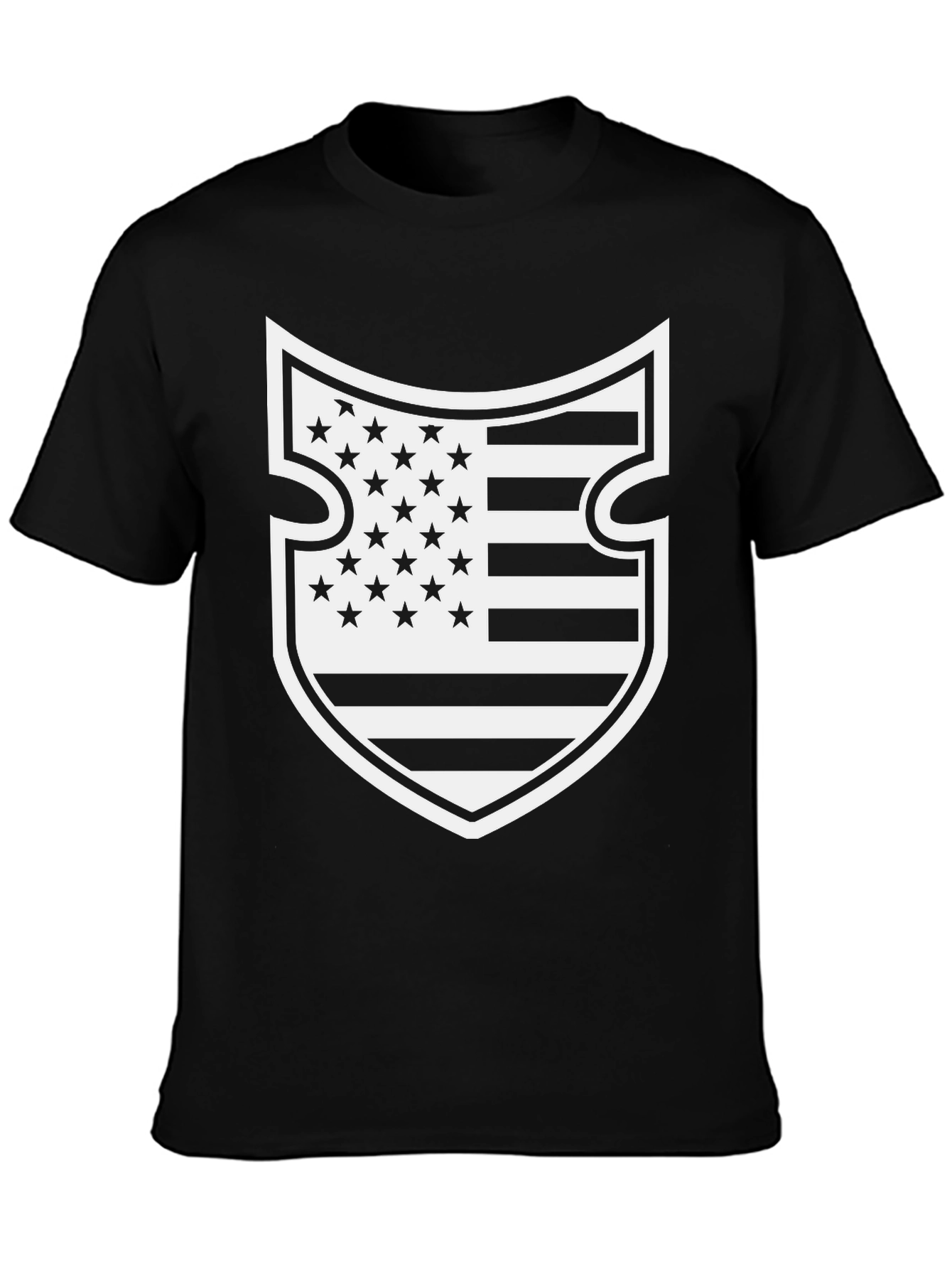 American Flag Shield Graphic T-Shirt
