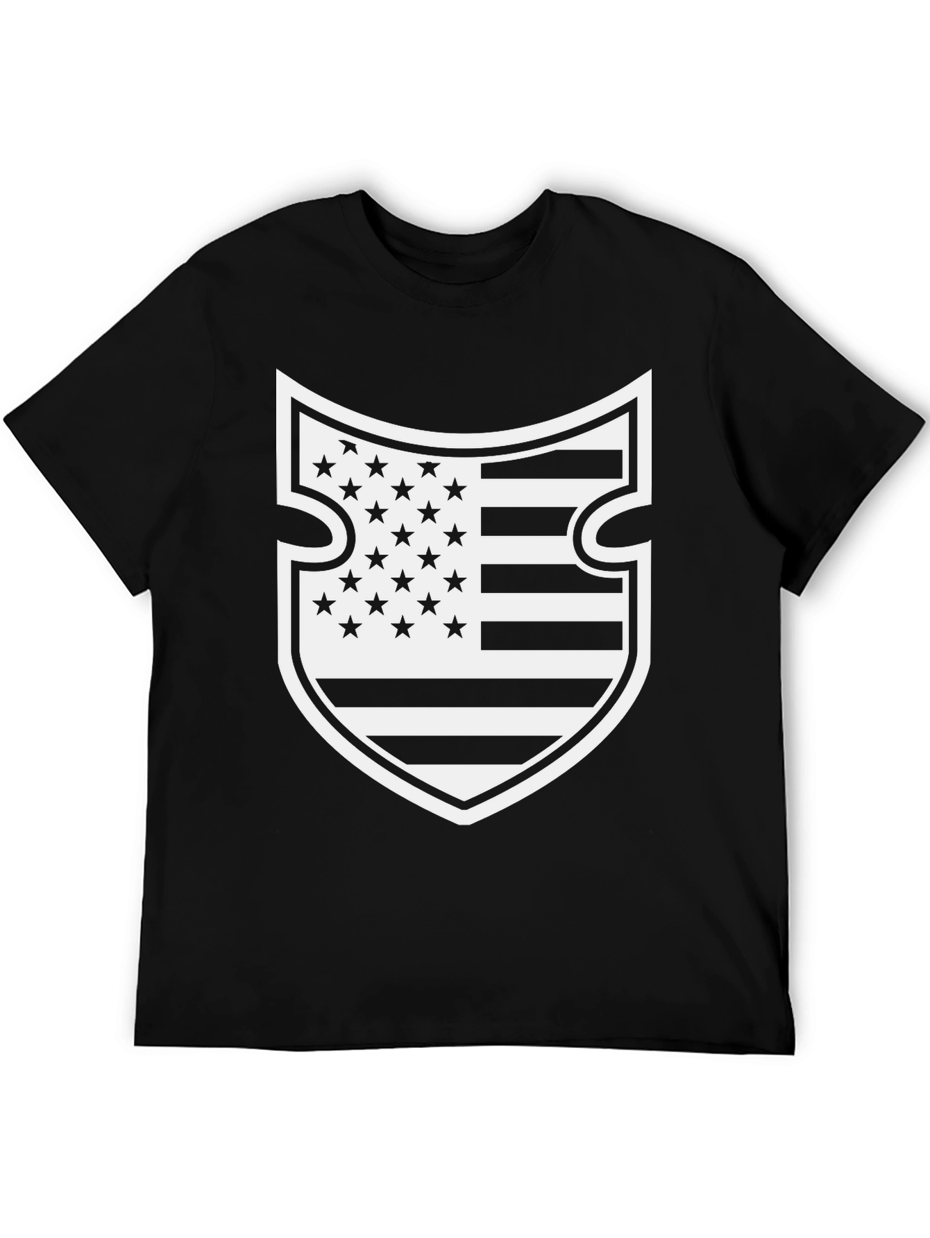 American Flag Shield Graphic T-Shirt
